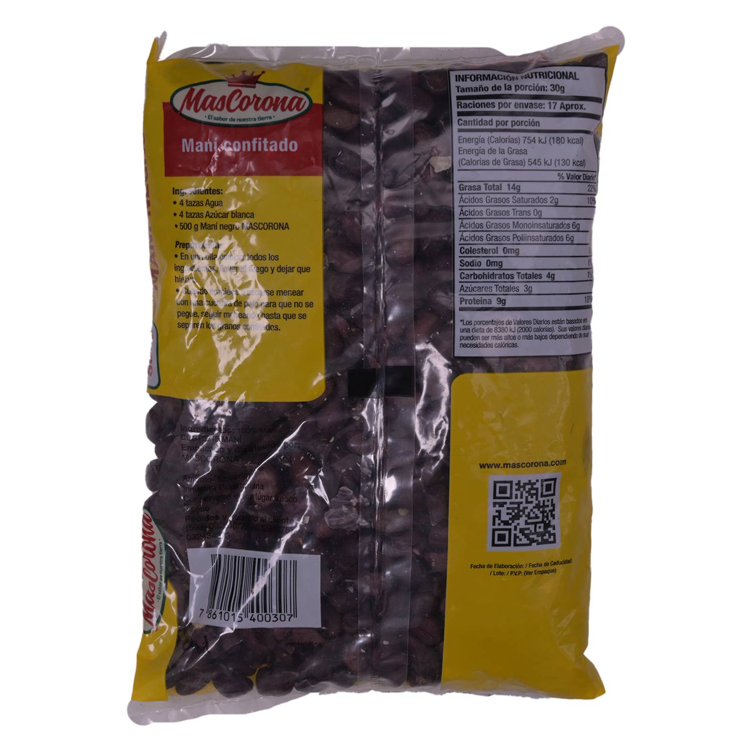 Maní Sin Gluten MAS CORONA 500 G