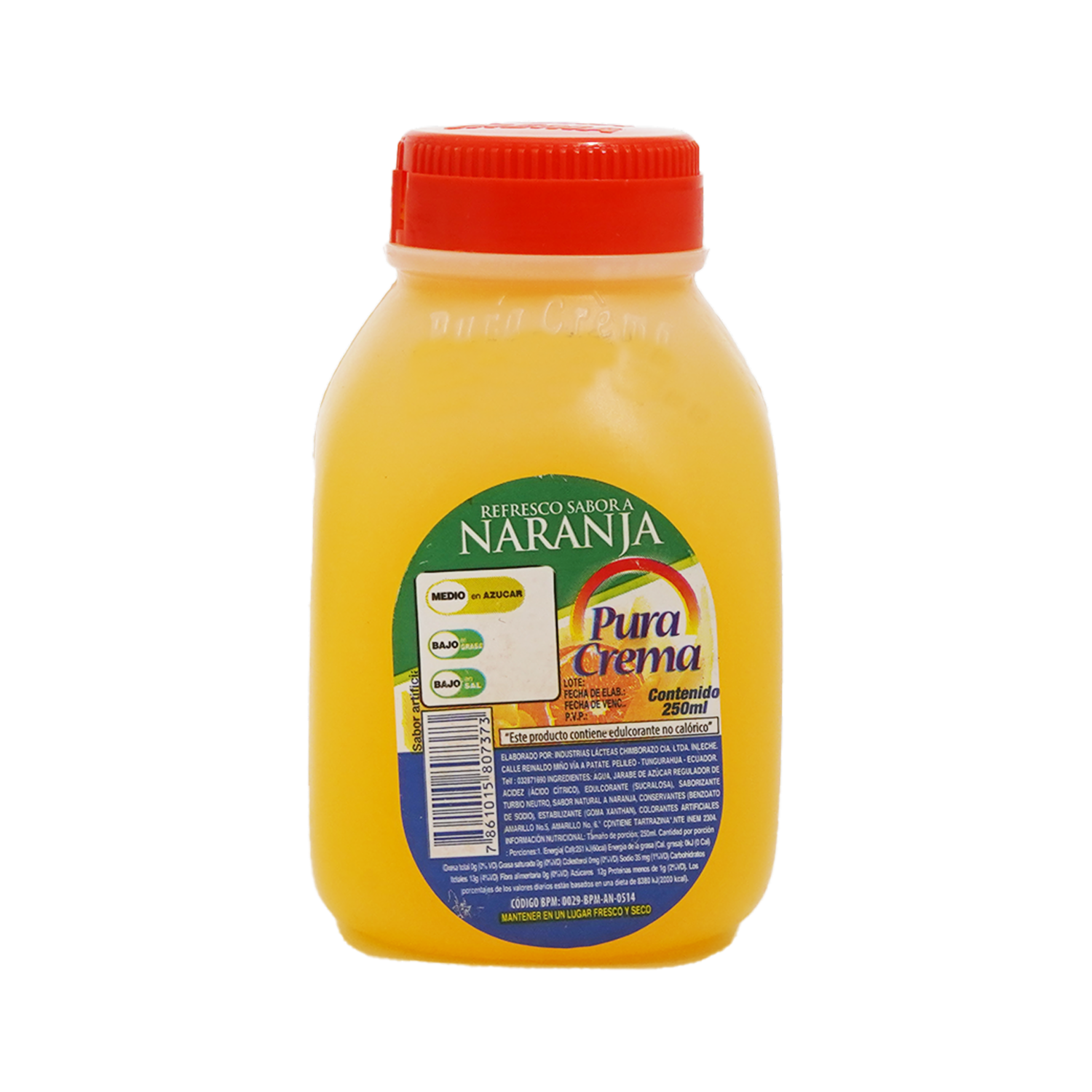 Bebida Naranjada PURA CREMA 250 Ml