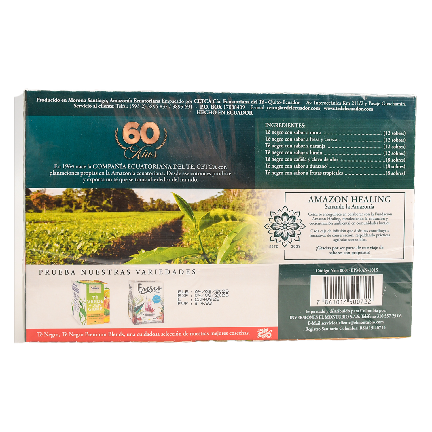 Té Sabores Surtidos HORNIMANS 115 G