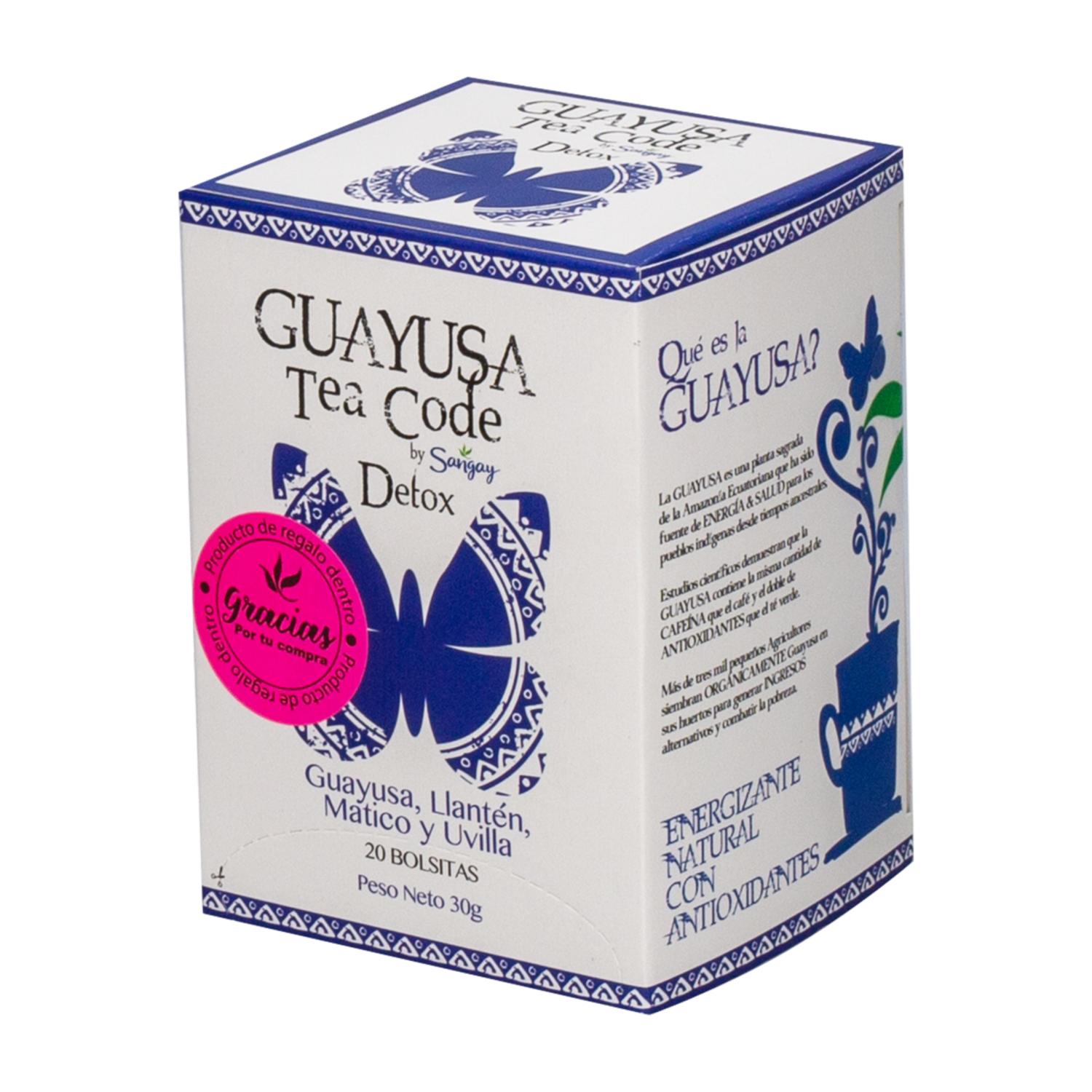 Té De Guayusa Détox Con Matico Llantén GUAYUSA TEA CODE 30 G