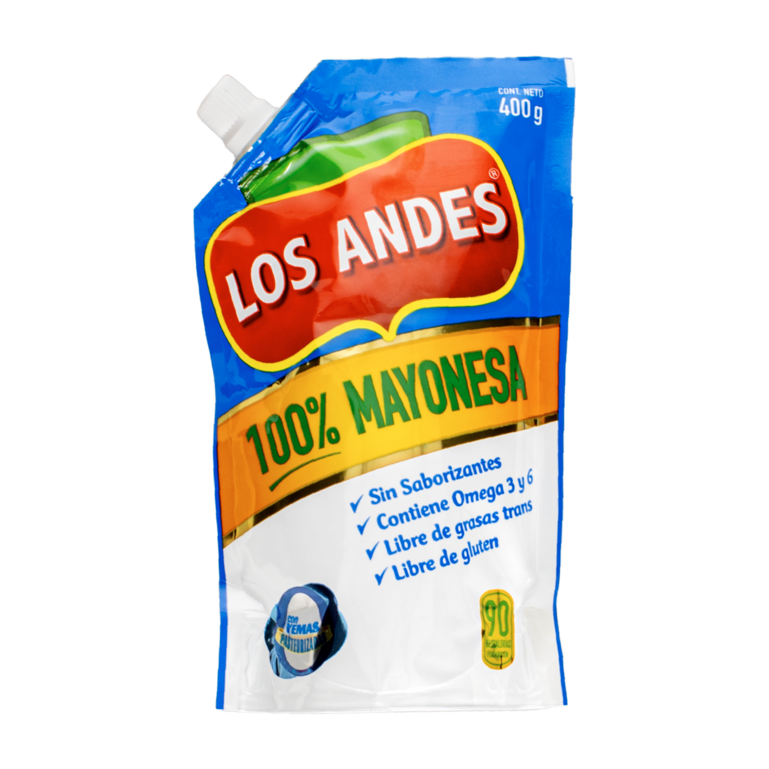 Mayonesa Natural Econopack LOS ANDES 400 G