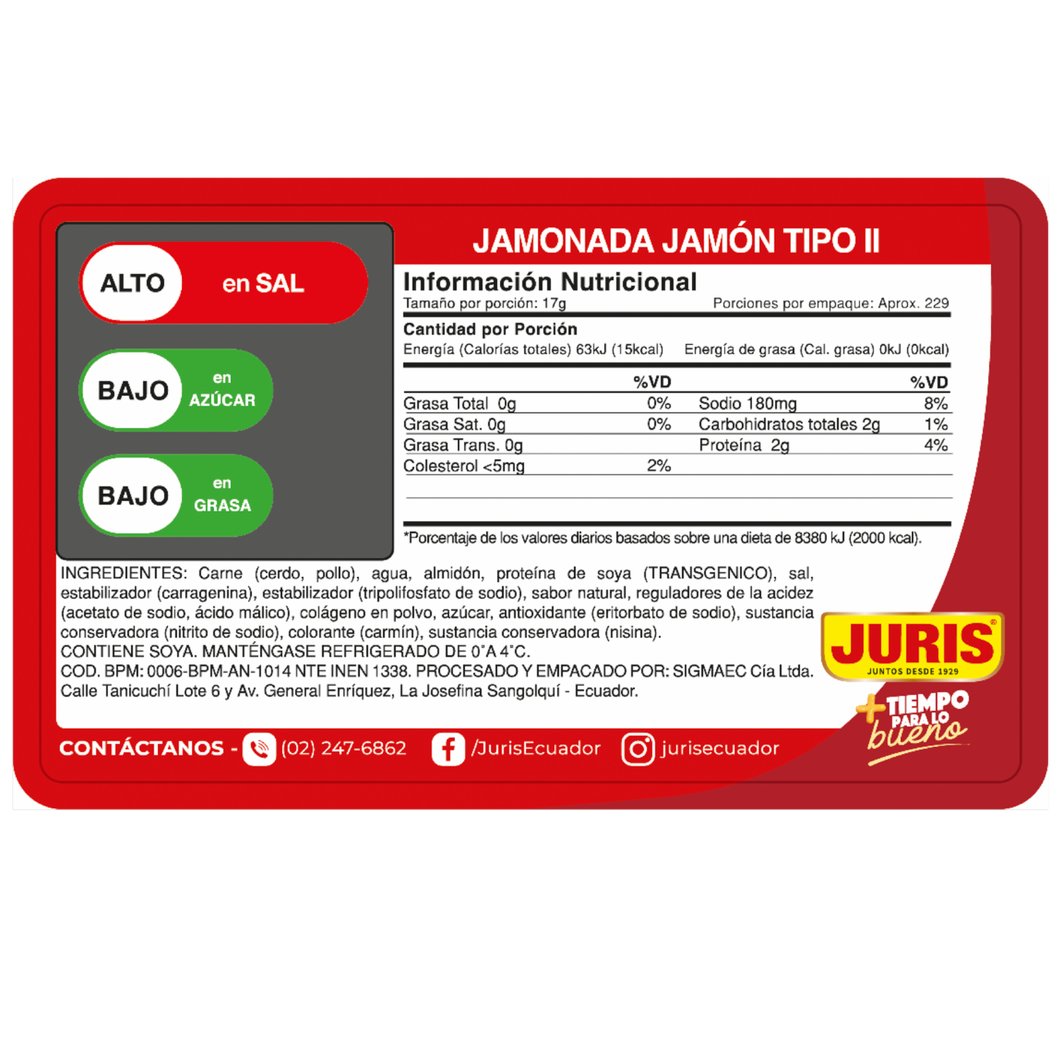 Jamonada Especial JURIS Al Vacío