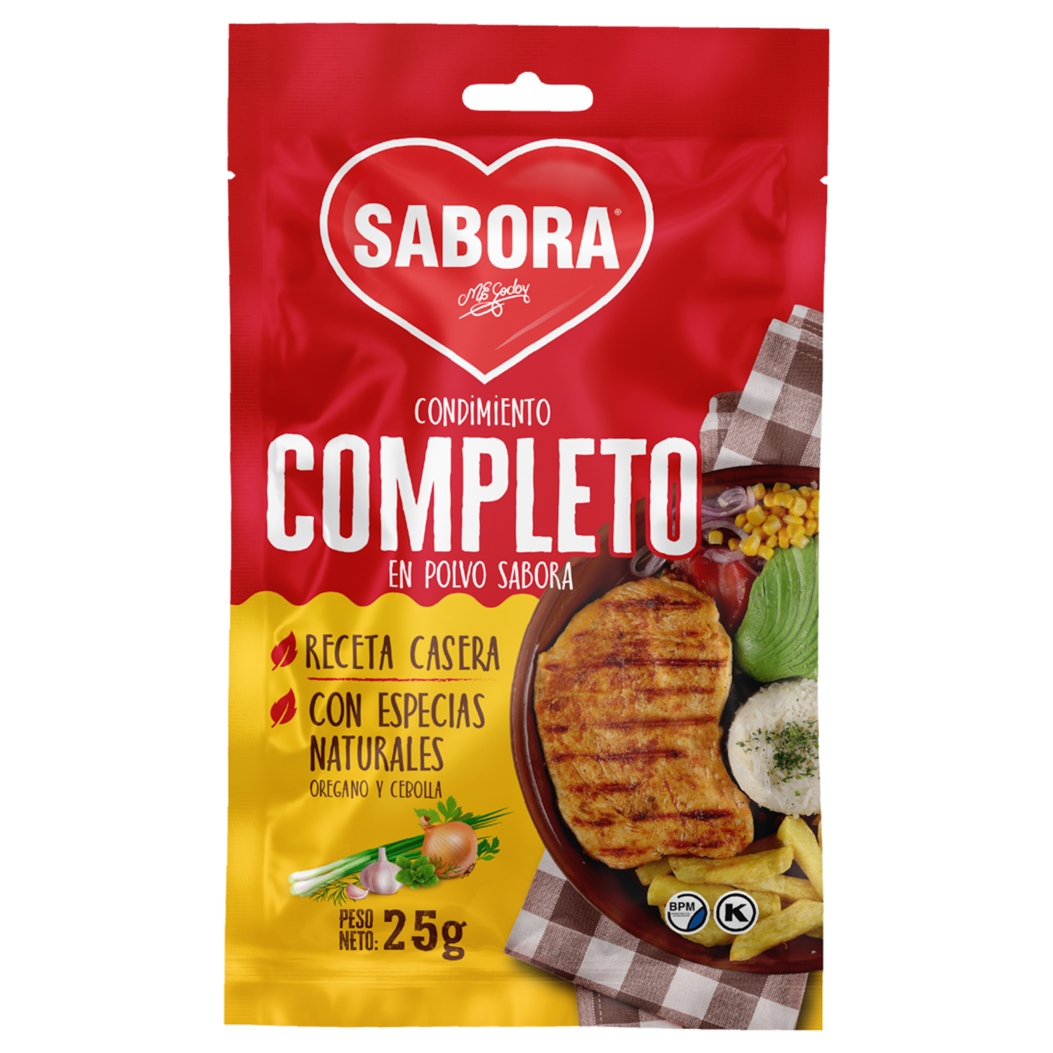 Condimento En Polvo Completo SABORA 25 G