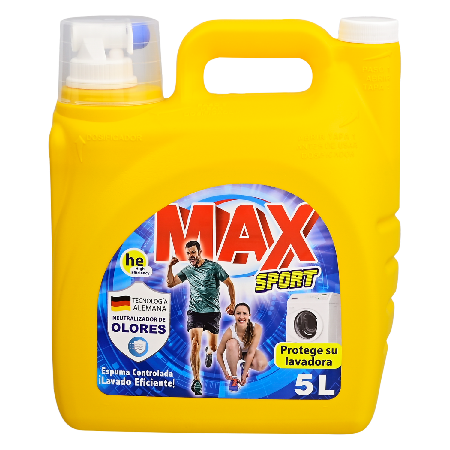 Detergente Líquido Para Ropa Sport Con Neutralizador De Olores MAX 5000 Ml