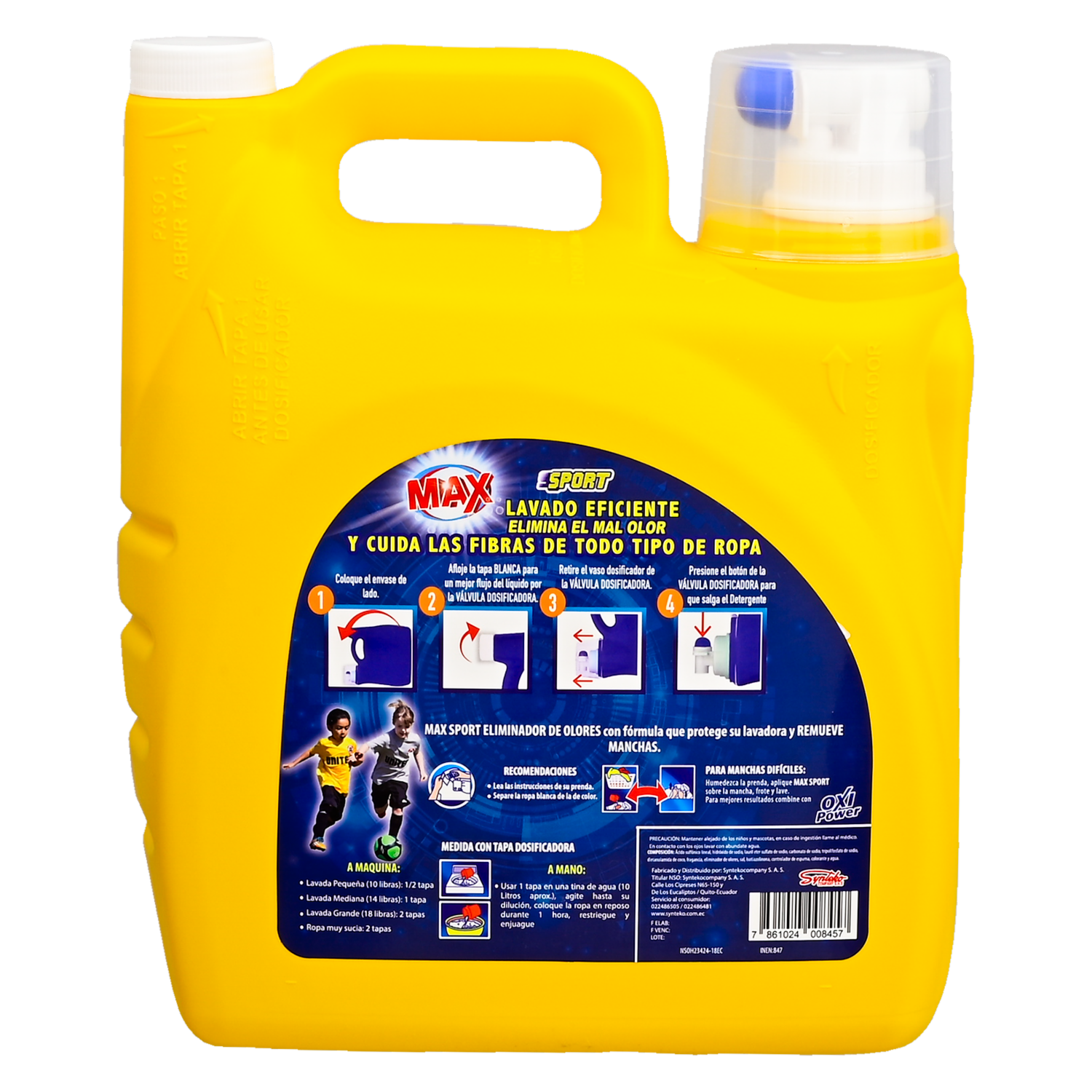 Detergente Líquido Para Ropa Sport Con Neutralizador De Olores MAX 5000 Ml