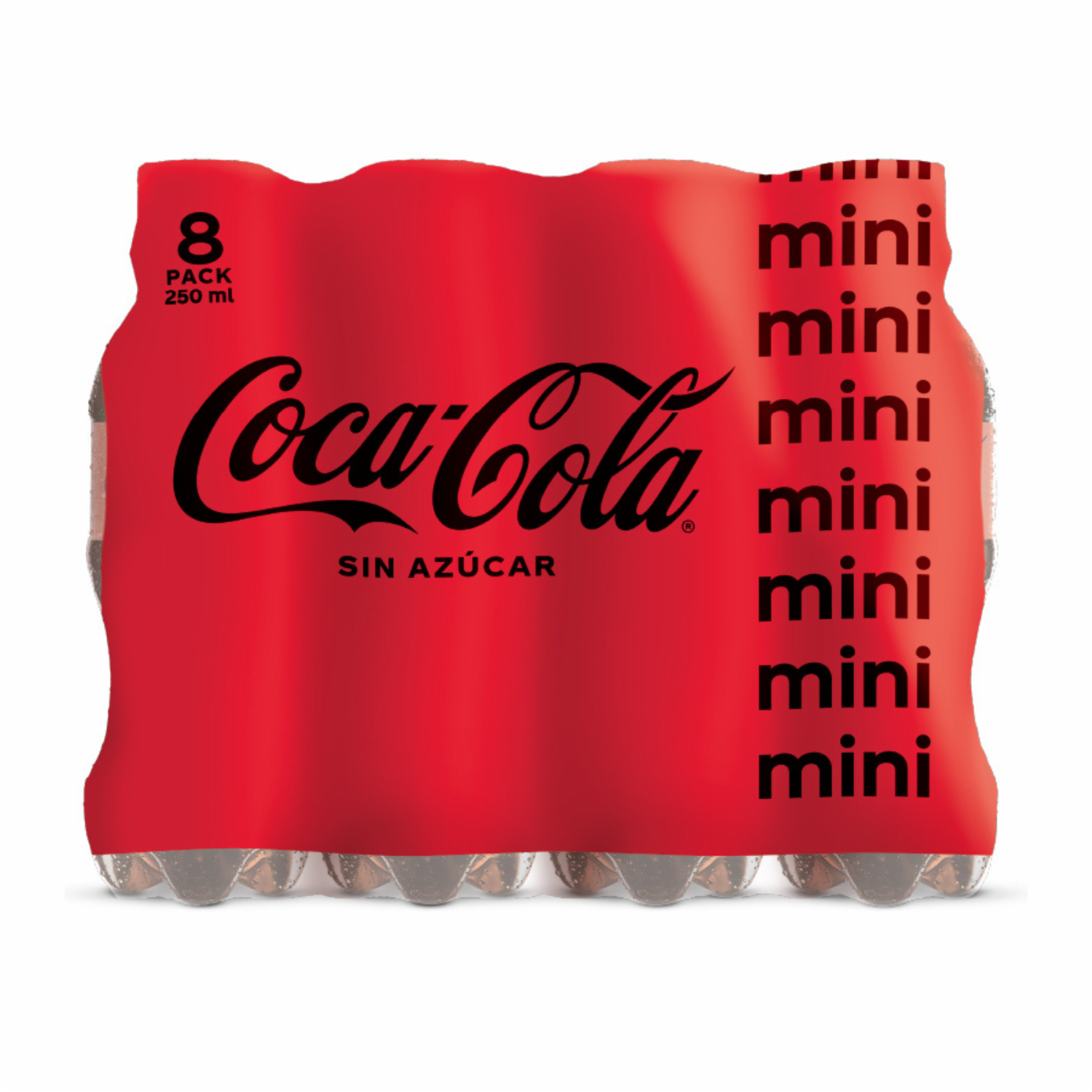 Bebida Gaseosa Zero COCA-COLA 8×250 Ml