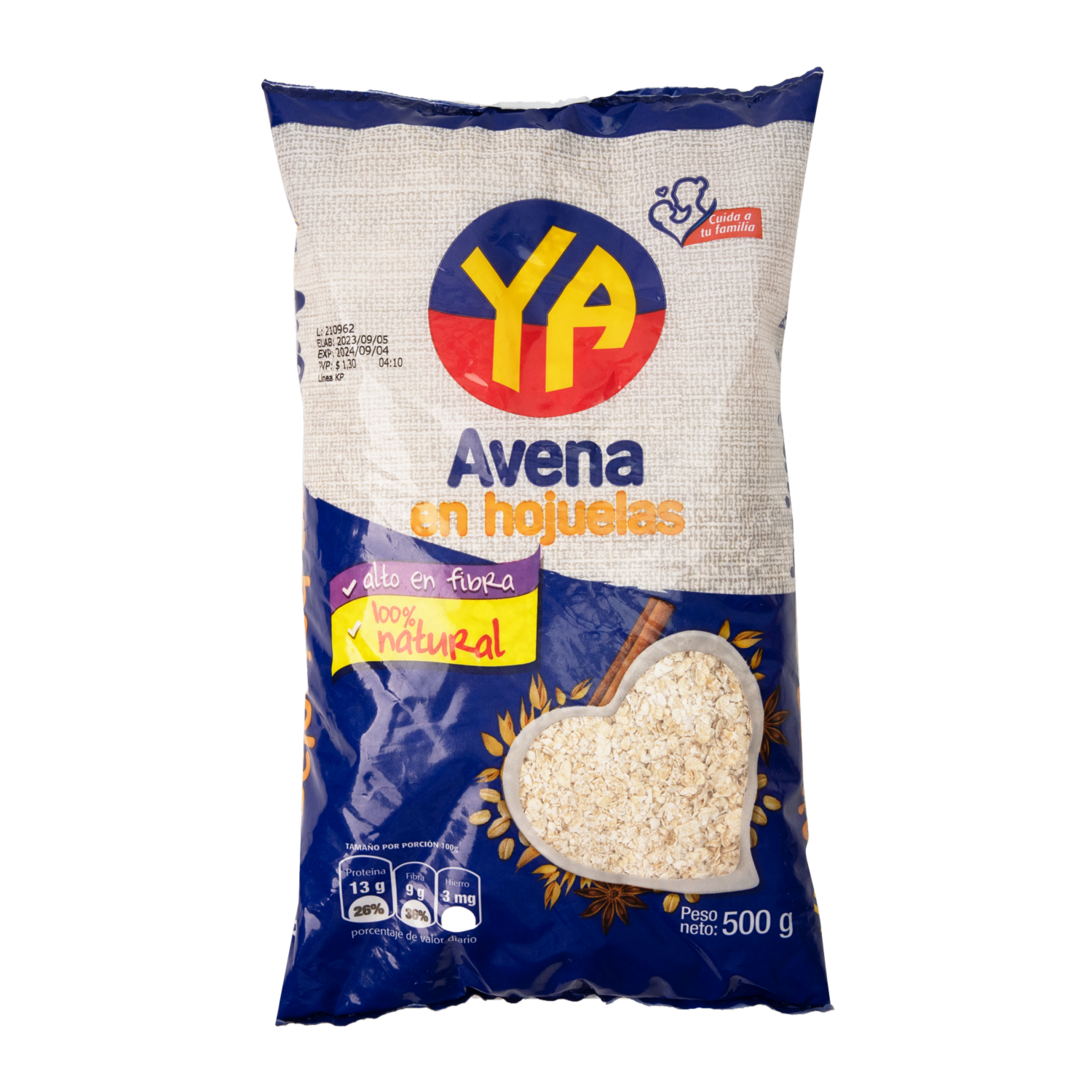 Avena Empacada YA 500 G