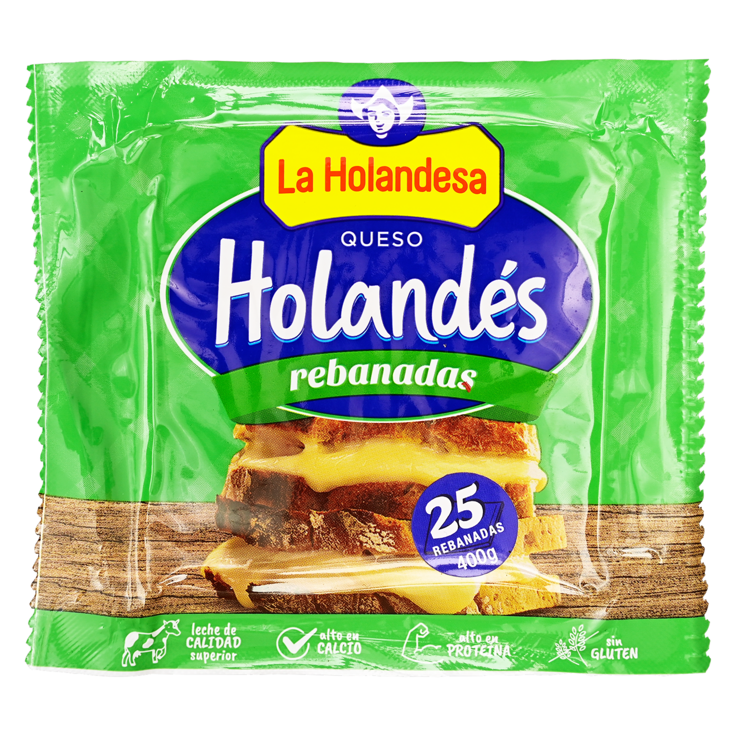 Queso Holandés Rebanado LA HOLANDESA 400 G