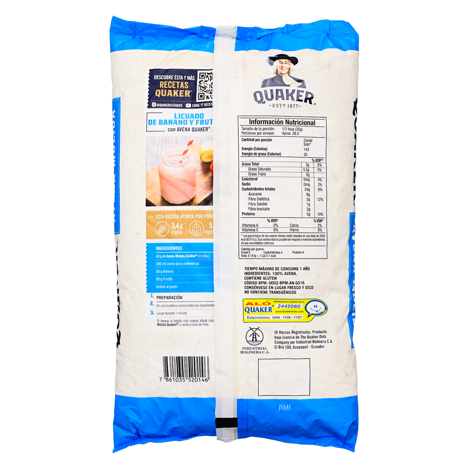 Avena Molida QUAKER Funda