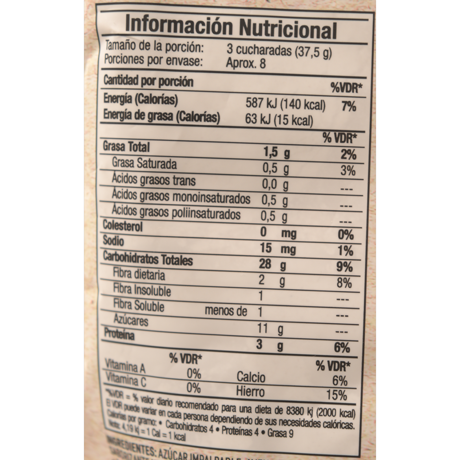 Avena Molida Naranjilla QUAKER Funda