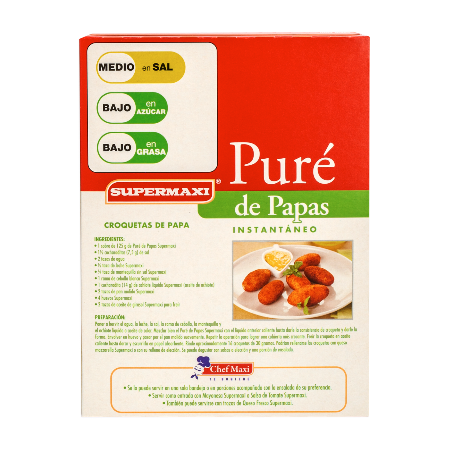 Puré De Papa Instantáneo SUPERMAXI 125 G