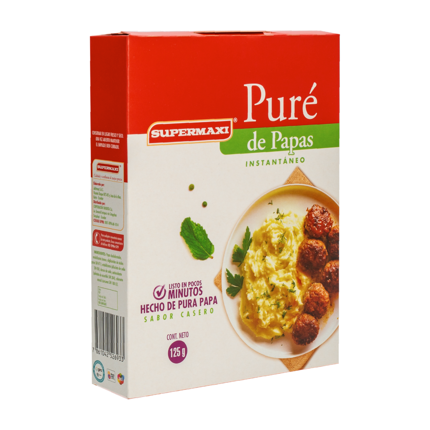 Puré De Papa Instantáneo SUPERMAXI 125 G