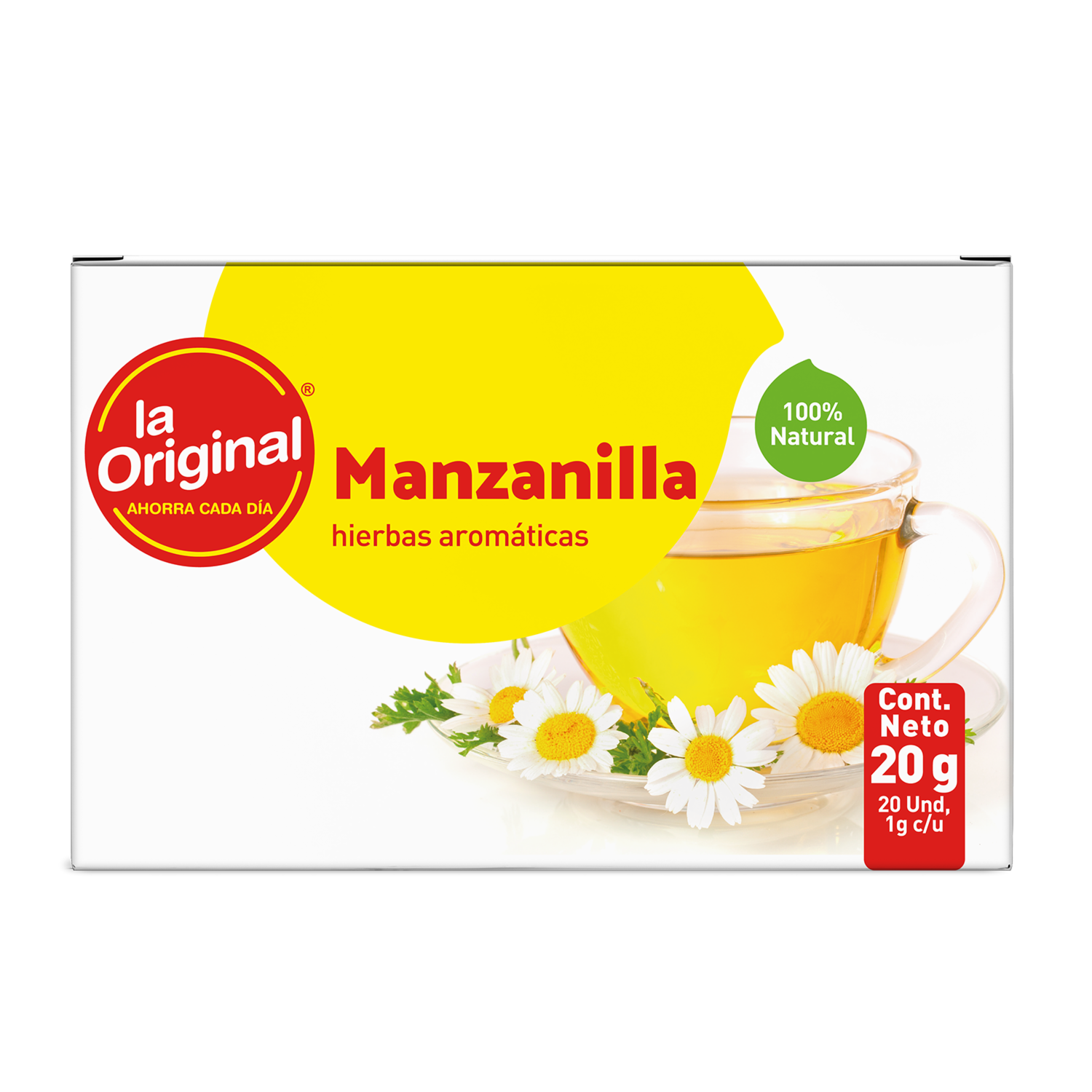 Infusión Manzanilla Natural LA ORIGINAL Caja