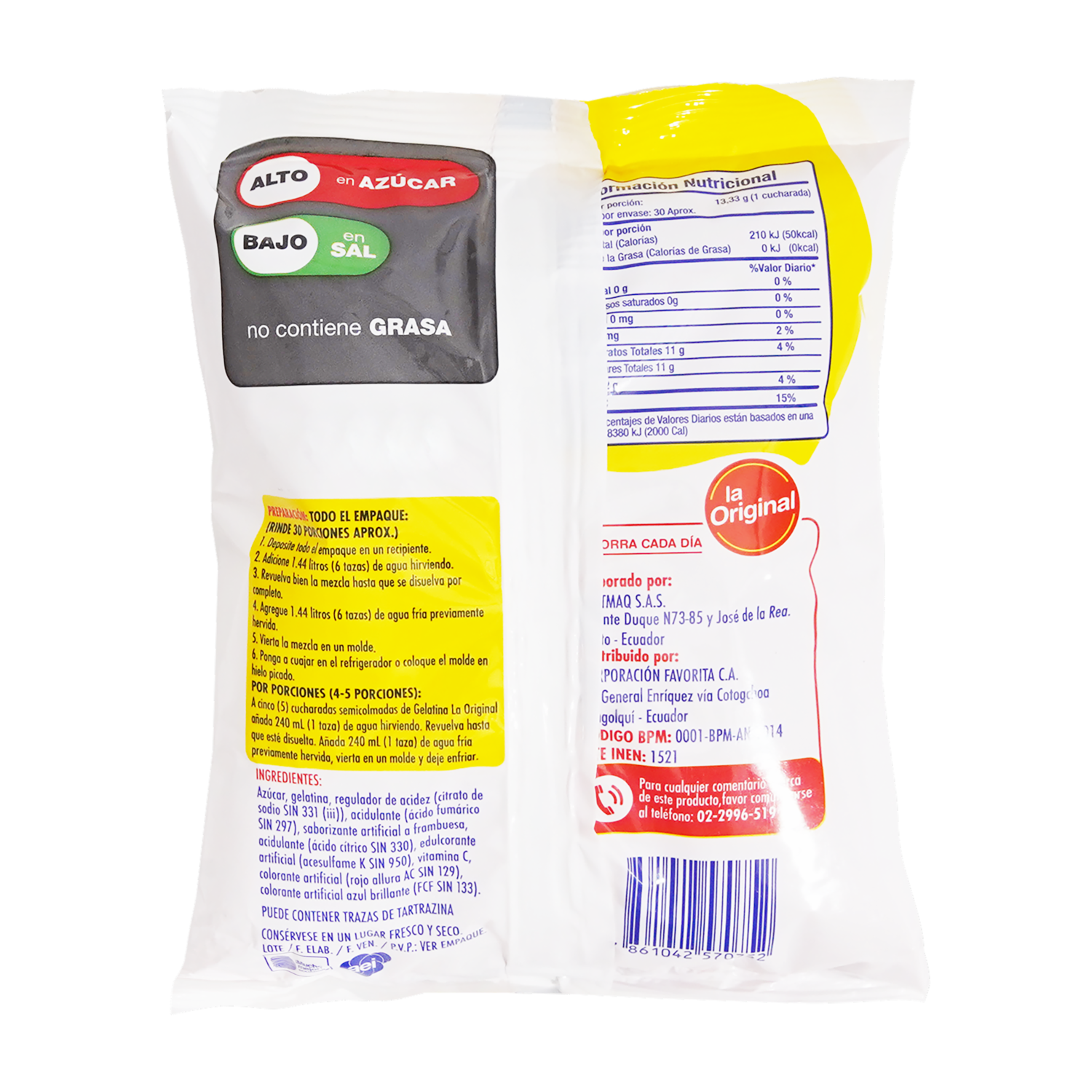 Gelatina De Frambuesa LA ORIGINAL Funda