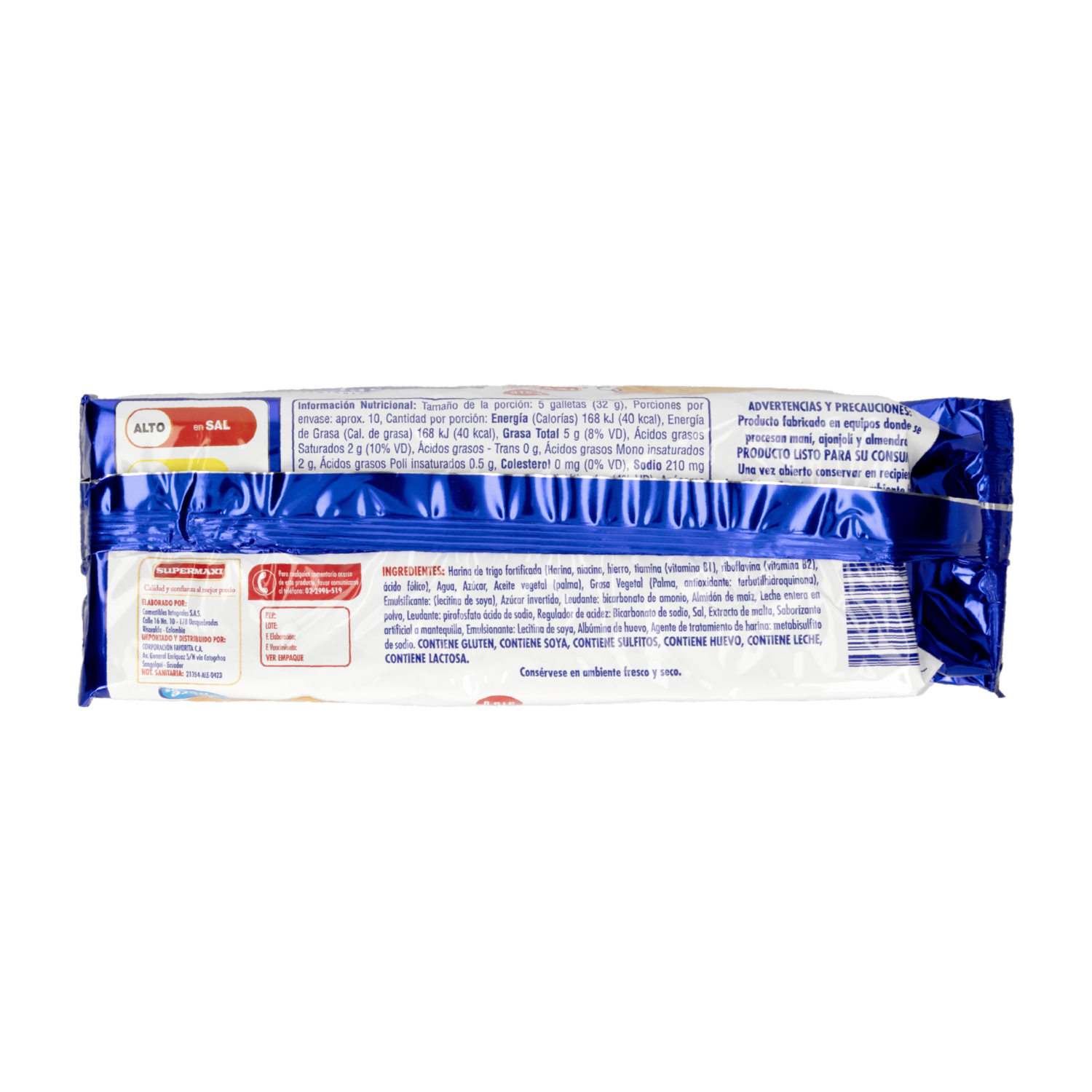 Galletas Dulces Libre De Grasas Trans SUPERMAXI 315 G