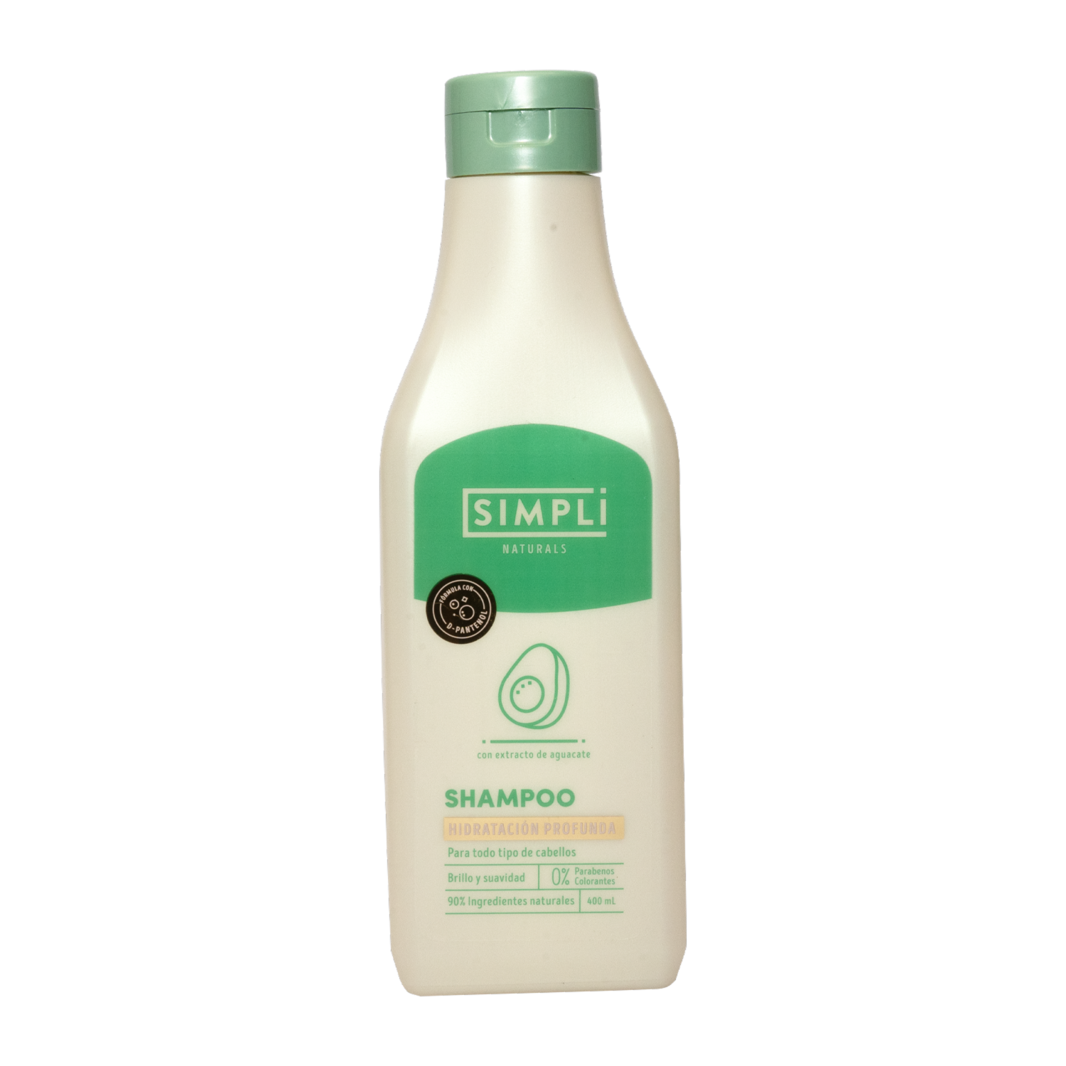 Shampoo De Cabello Con Extracto De Aguacate SIMPLI 400 Ml