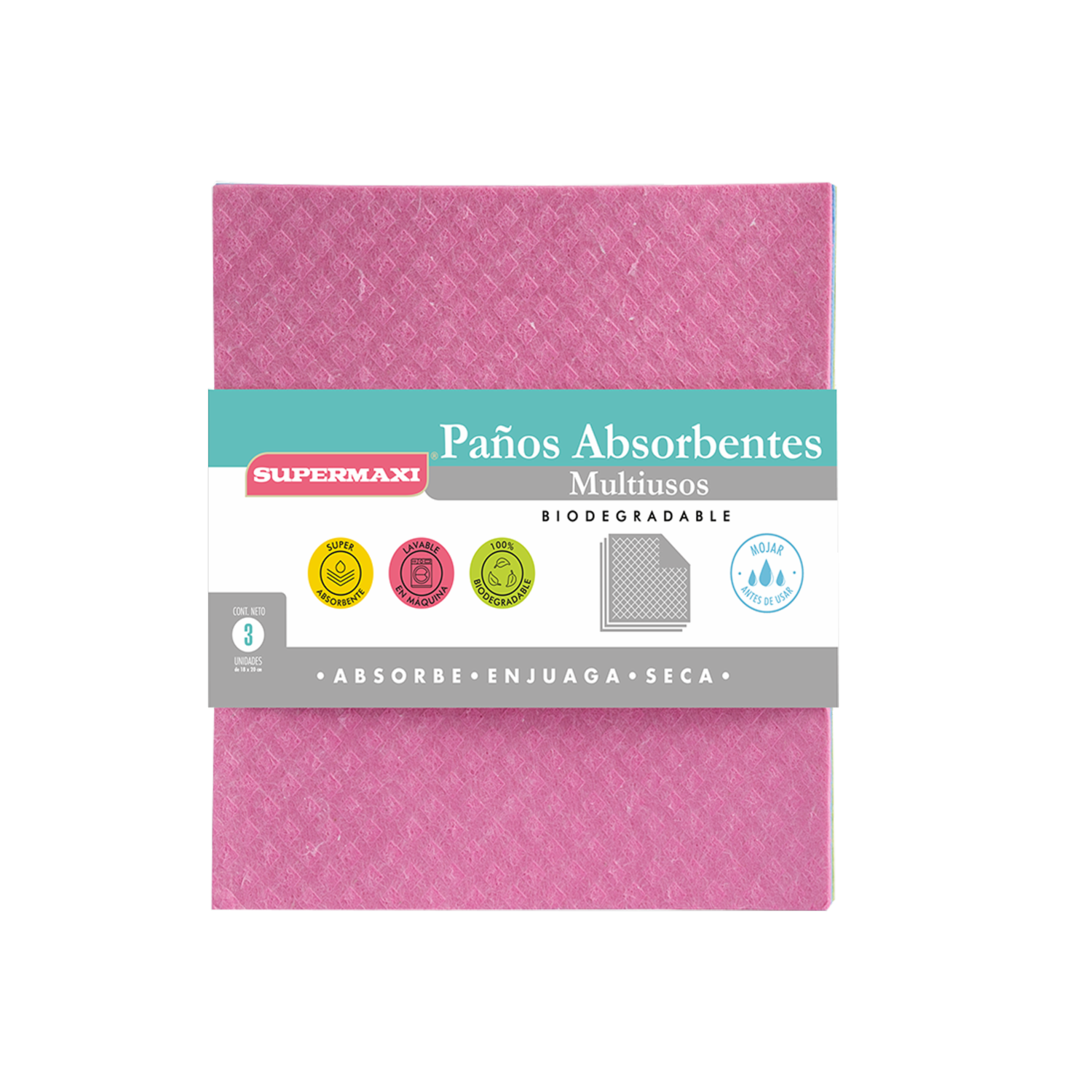 Paños Absorbente Multiusos SUPERMAXI X 3 Uds