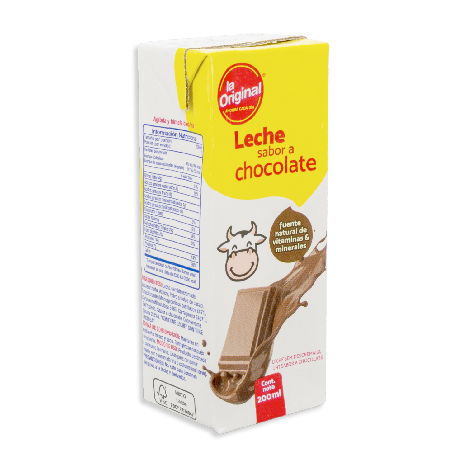Leche Saborizada De Chocolate LA ORIGINAL Tetrapak