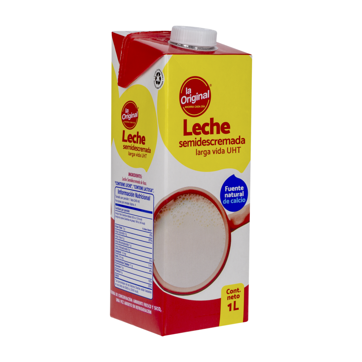Leche Semidescremada Tetrapak LA ORIGINAL 1 000 Ml