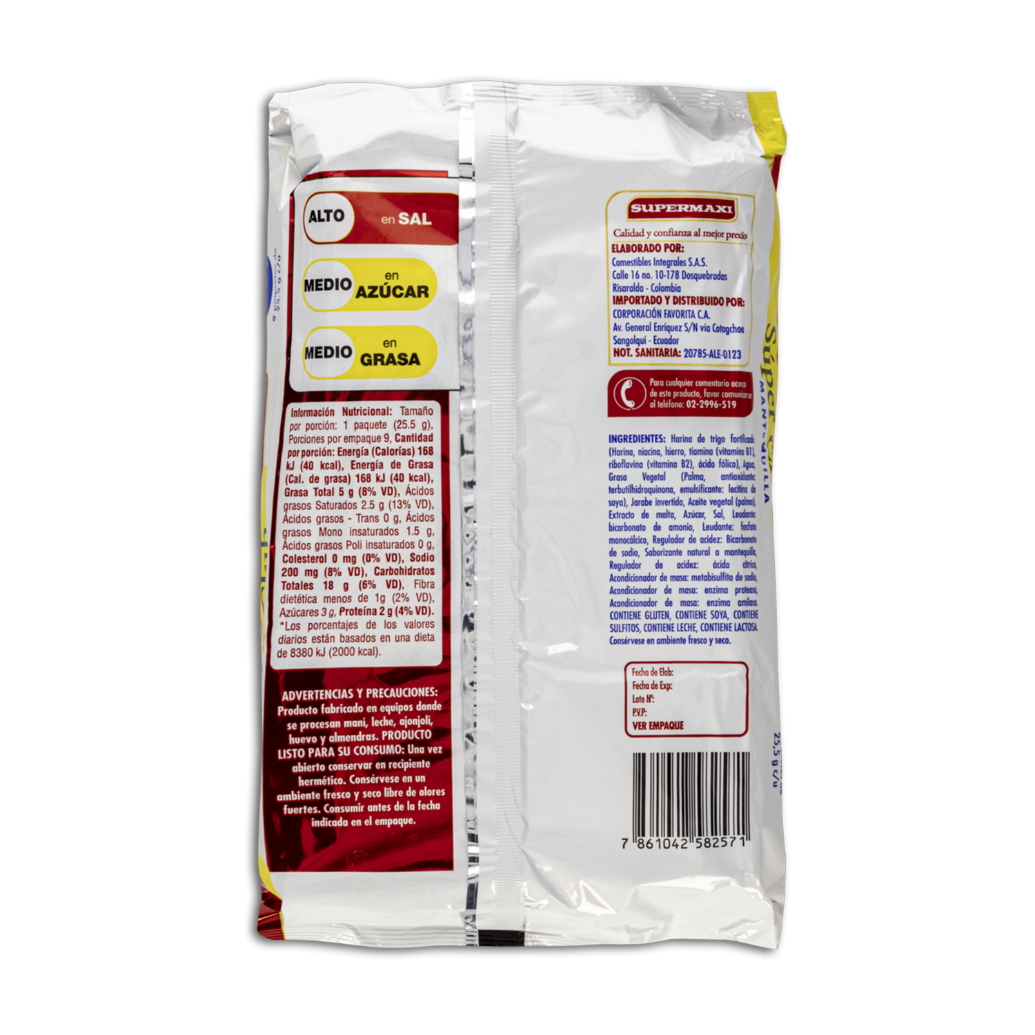 Galletas De Sal Con Mantequilla SUPERMAXI 229.50 G