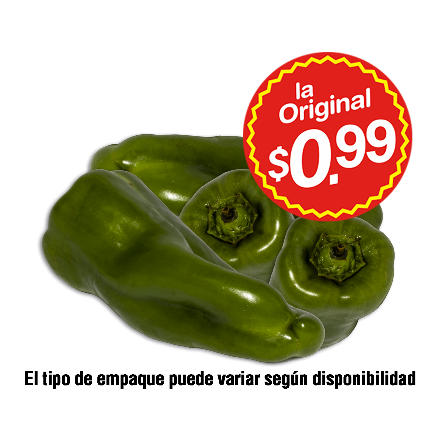 Pimiento Pimiento Verde LA ORIGINAL 800 G