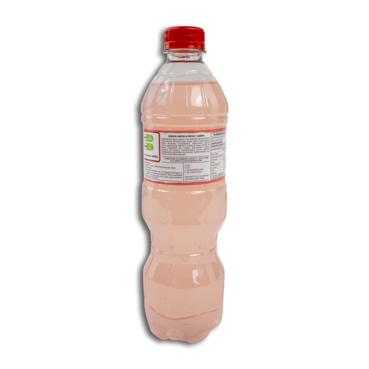Bebida Saborizada De Limón Y Fresa Con Vitamina C ESY 600 Ml