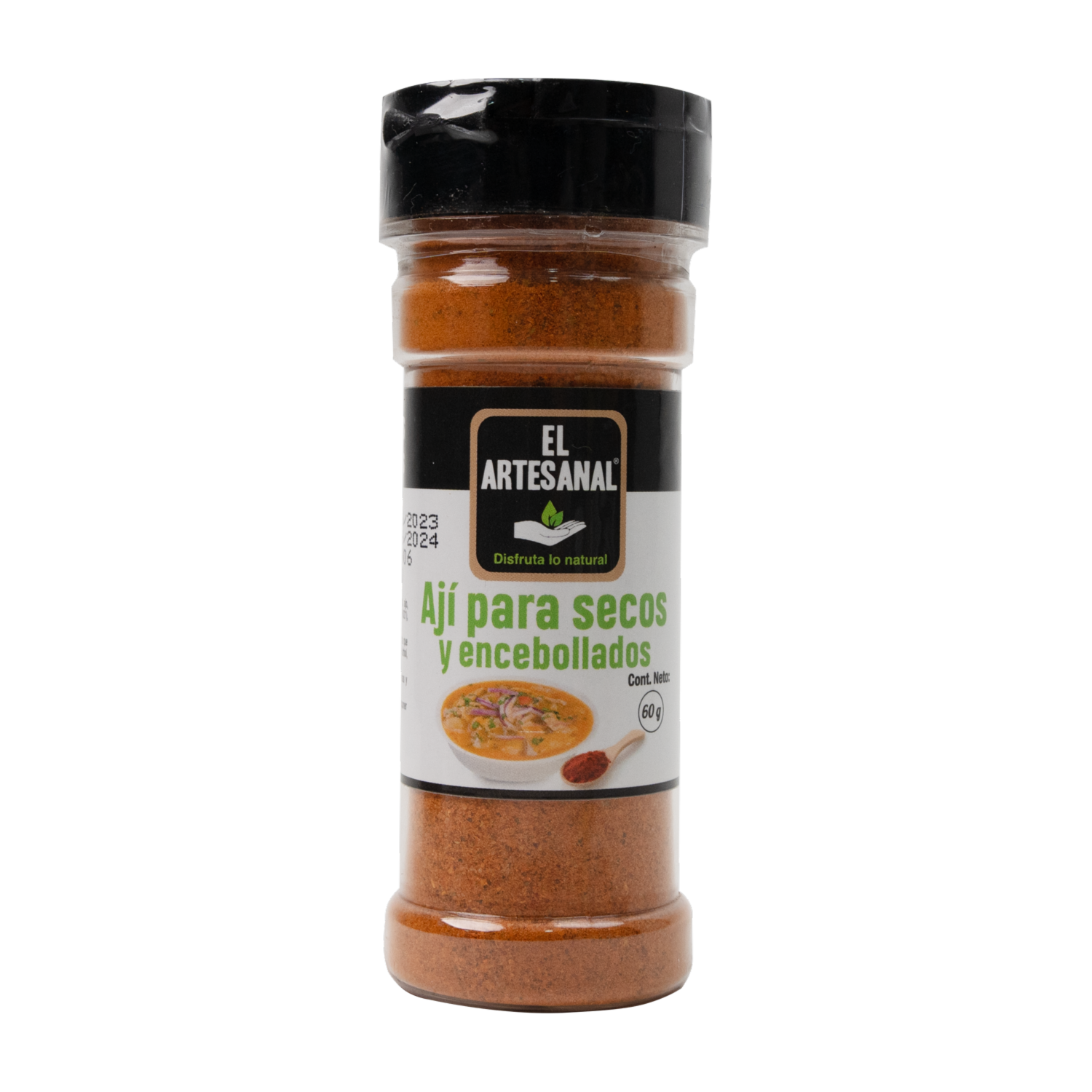 Ají Natural Para Secos Y Encebollados En Frasco EL ARTESANAL 60G