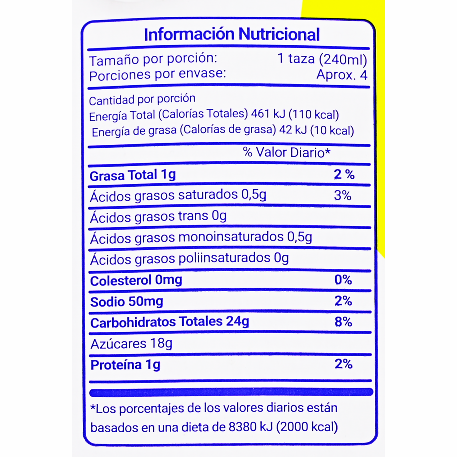 Bebida De Avena Con Naranjilla LA ORIGINAL 1000 Ml