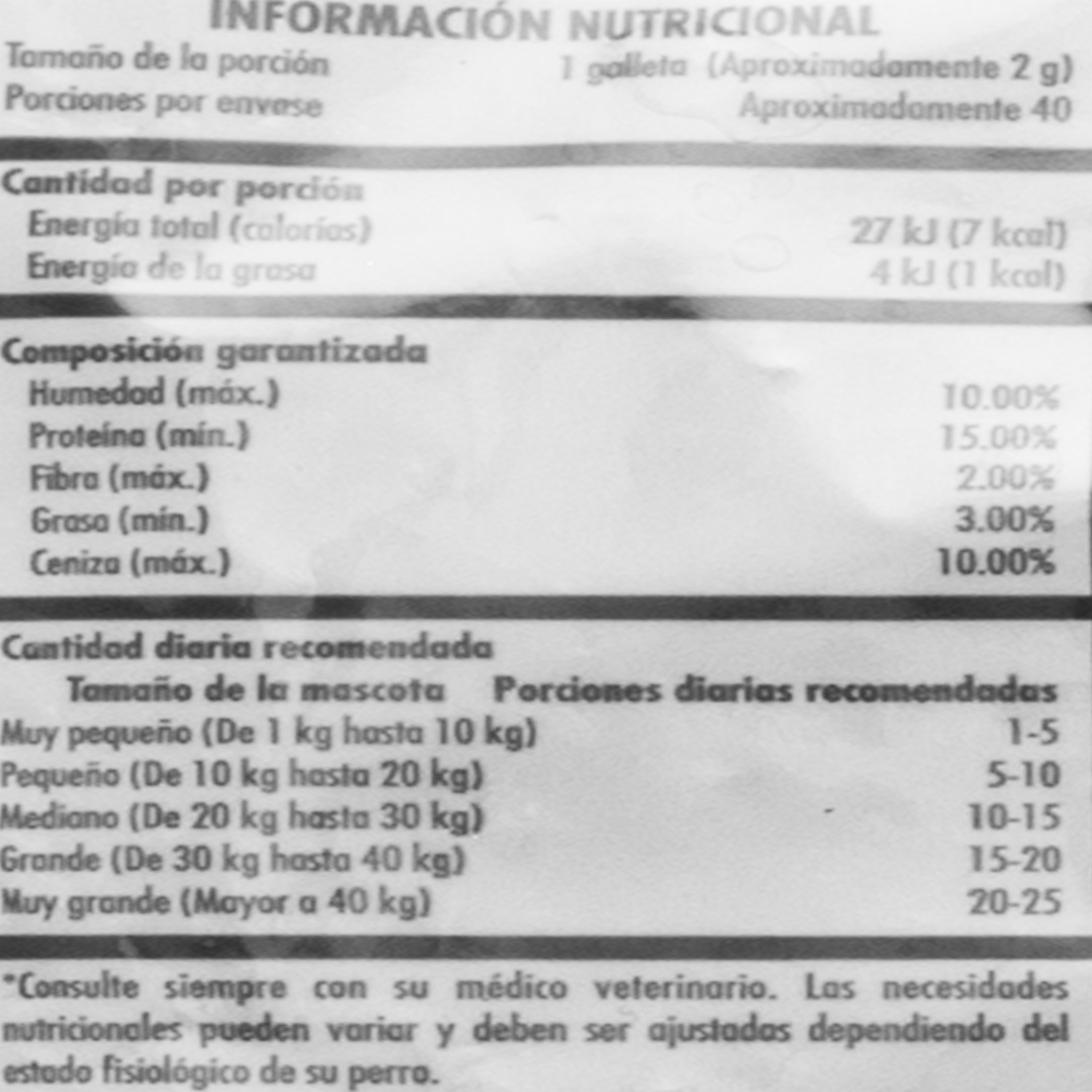 Galletas Para Perros Adultos Toda Raza Y Edad Sabor A Pollo LA ORIGINAL 80 G