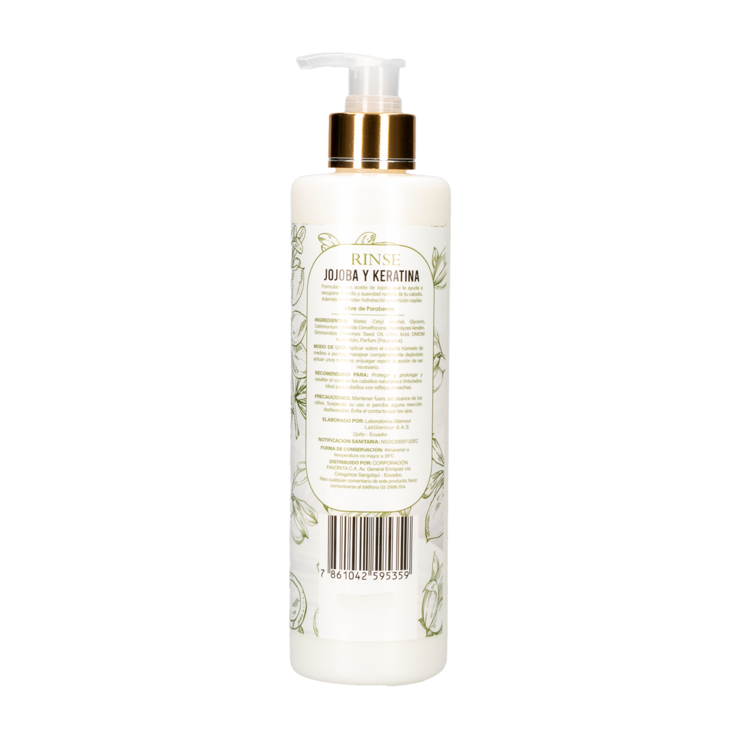 Rinse Para Cabello Con Jojoba Y Keratina GAMA 400 Ml