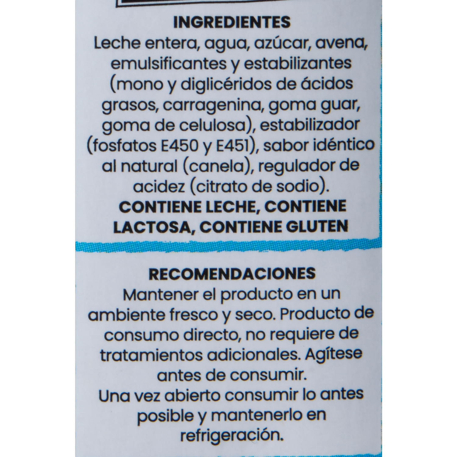 Bebida De Avena Con Leche ESY 200 Ml