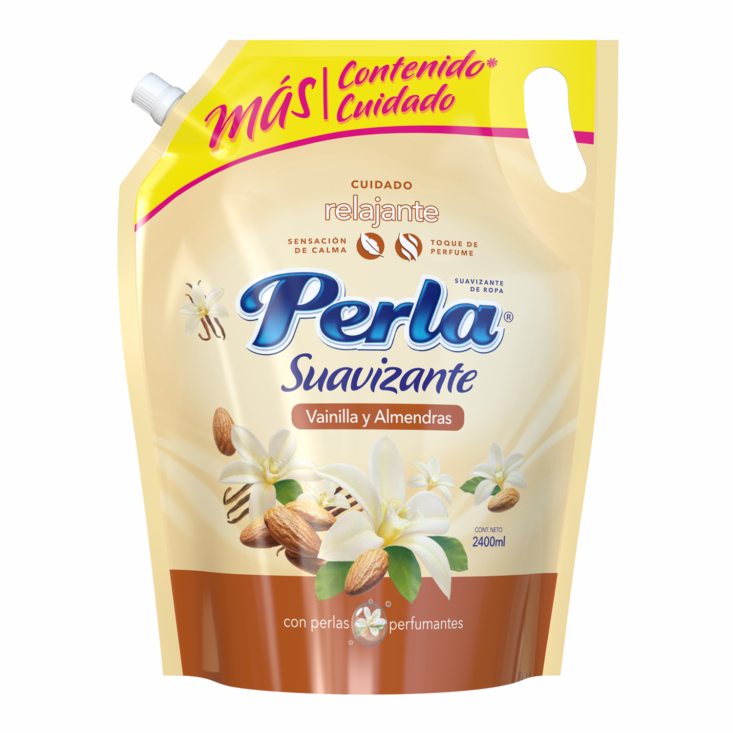 Suavizante De Ropa Vainilla Y Almendras PERLA 2400 Ml