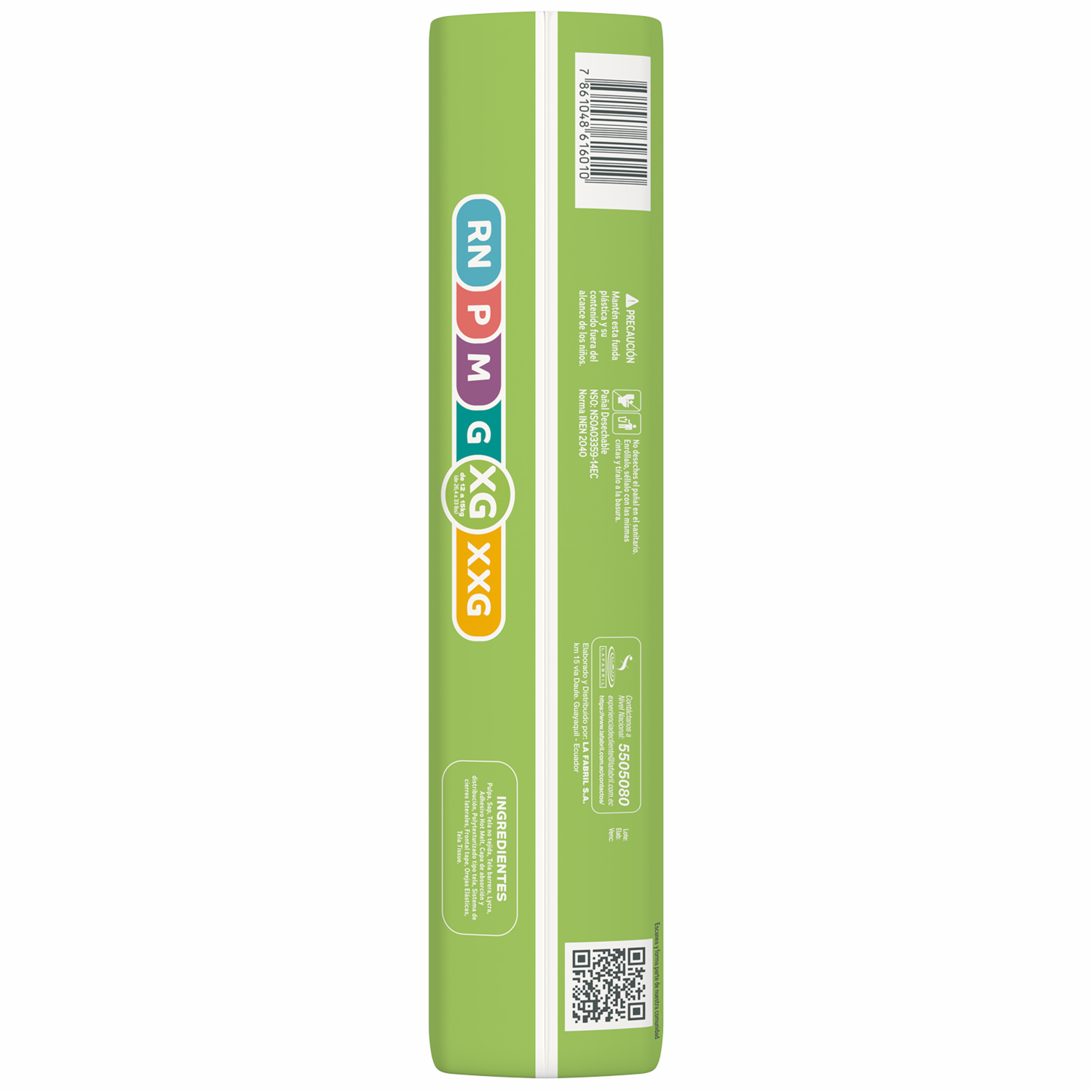 Pañales Desechables Protect Plus Para 12 A 15 Kg NAPPIS X 36 Uds