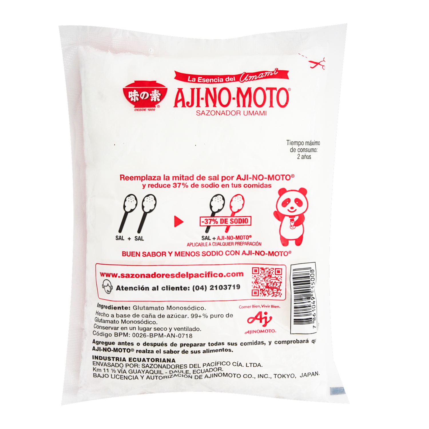 Sazonador En Polvo Potenciador Del Sabor AJI NO MOTO 500 G