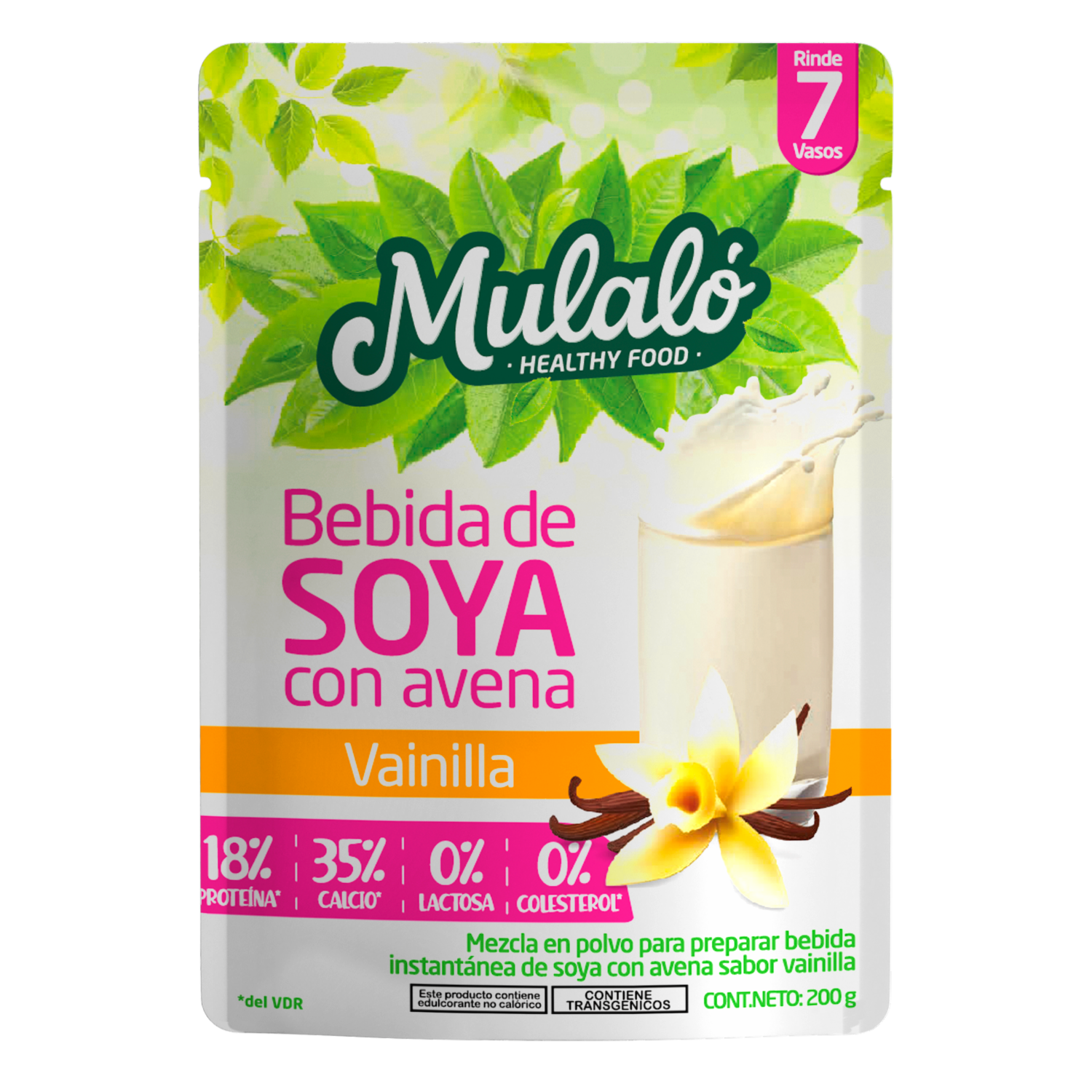Bebida De Soya Con Avena Sabor Vainilla MULALÓ 200 G