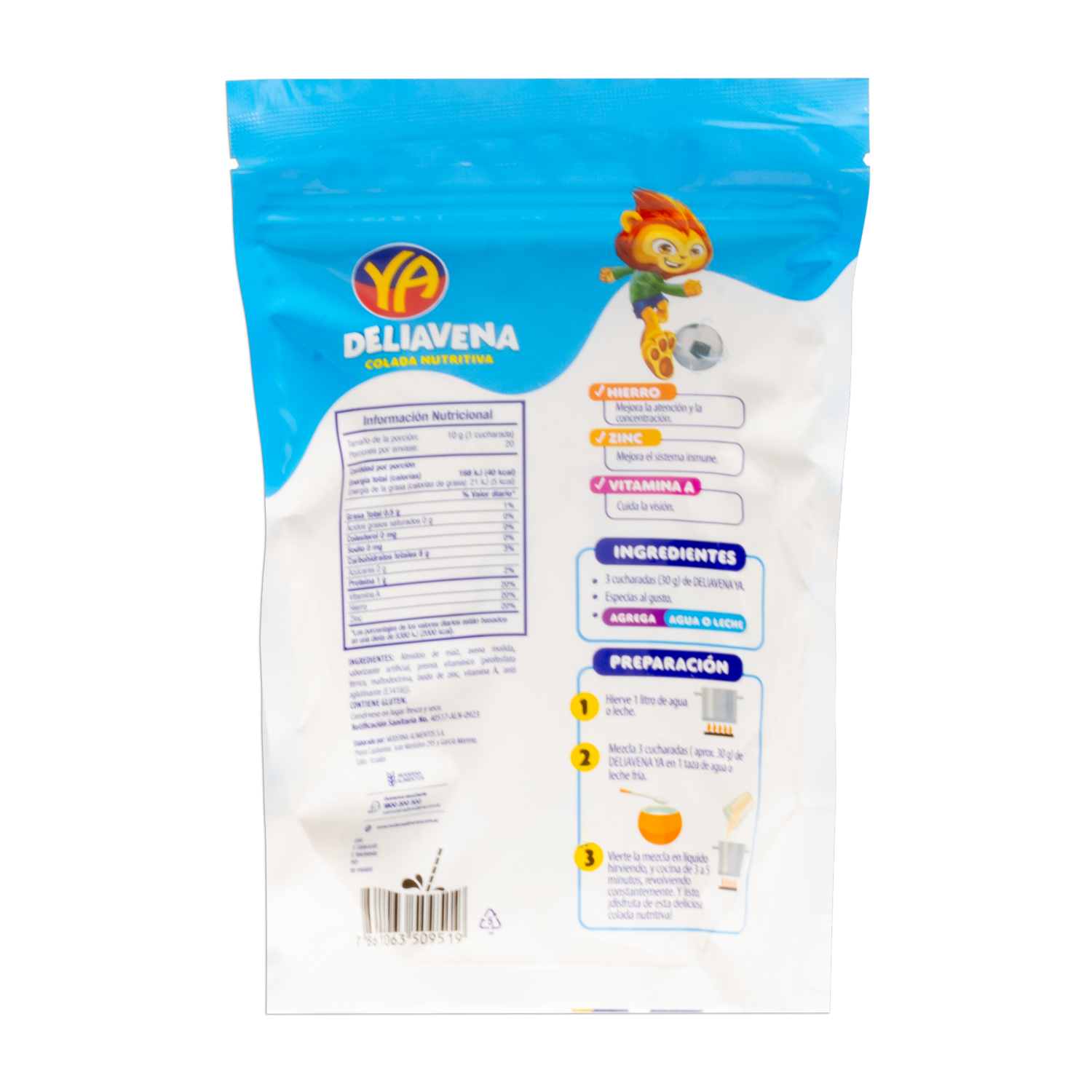 Deliavena En Polvo Sabor A Vainilla YA 200 G