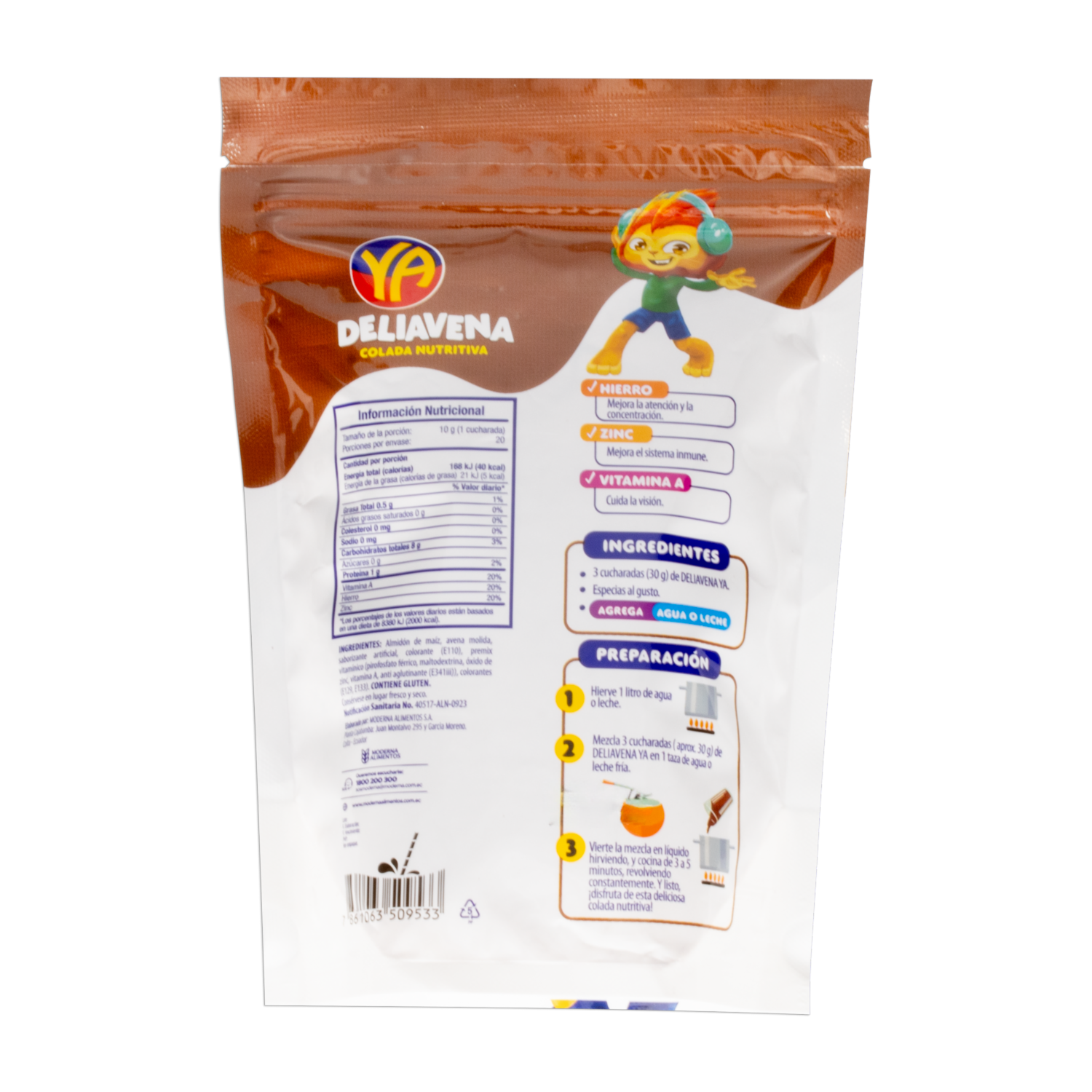 Deliavena En Polvo Sabor A Chocolate YA 200 G