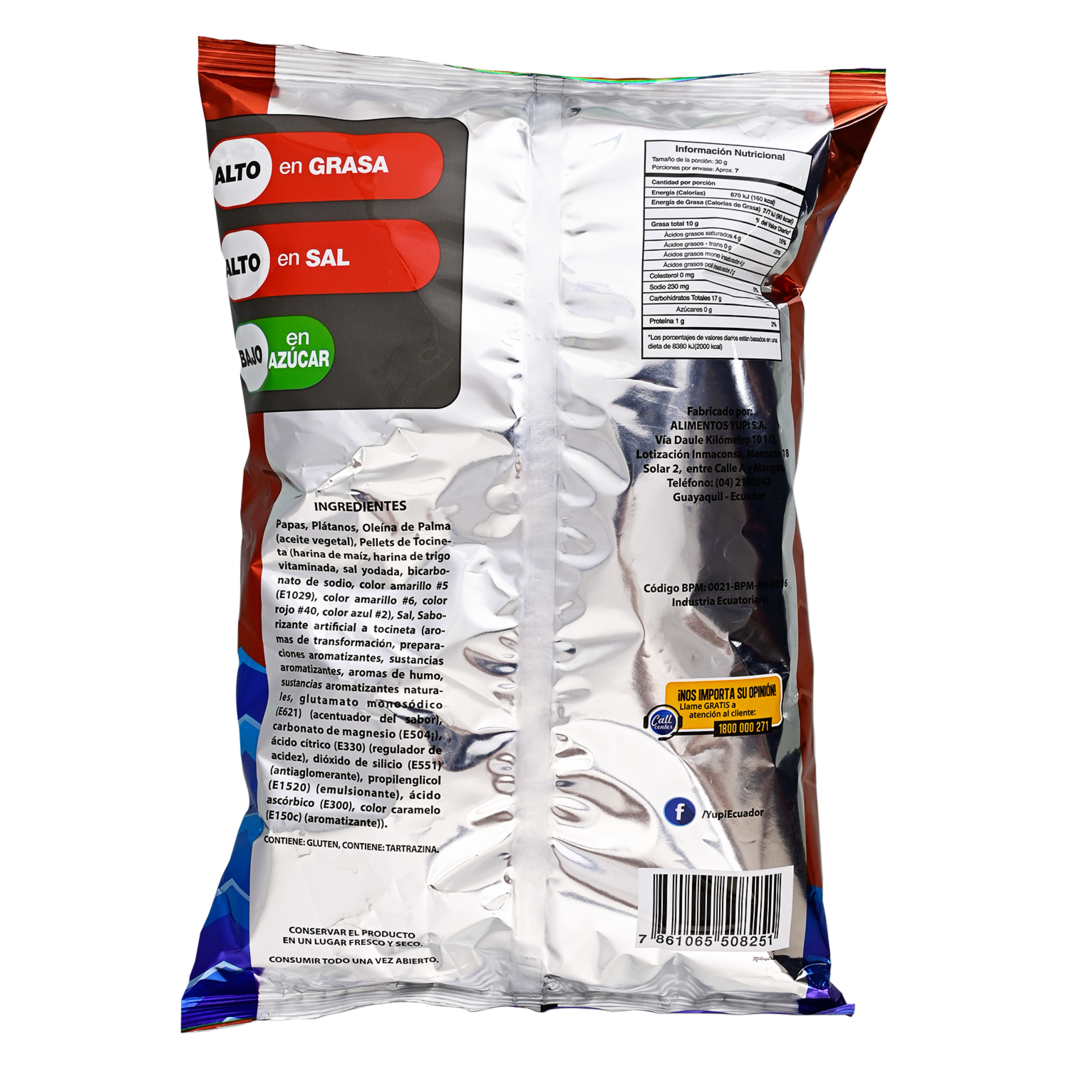 Papas, Chifles Y Tocinetas Original EL GOLPE 200 g