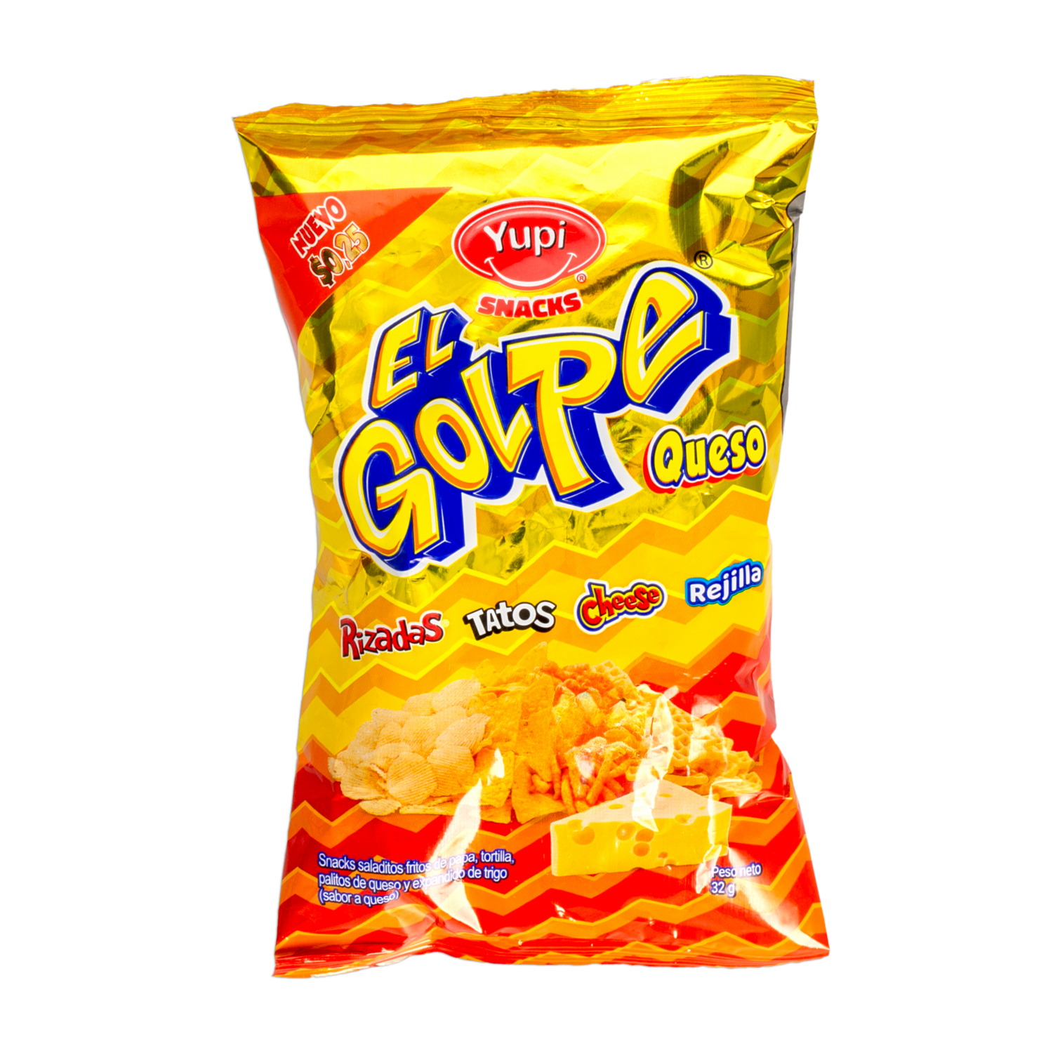 Bocaditos De Maíz Sabor A Queso EL GOLPE 32 G
