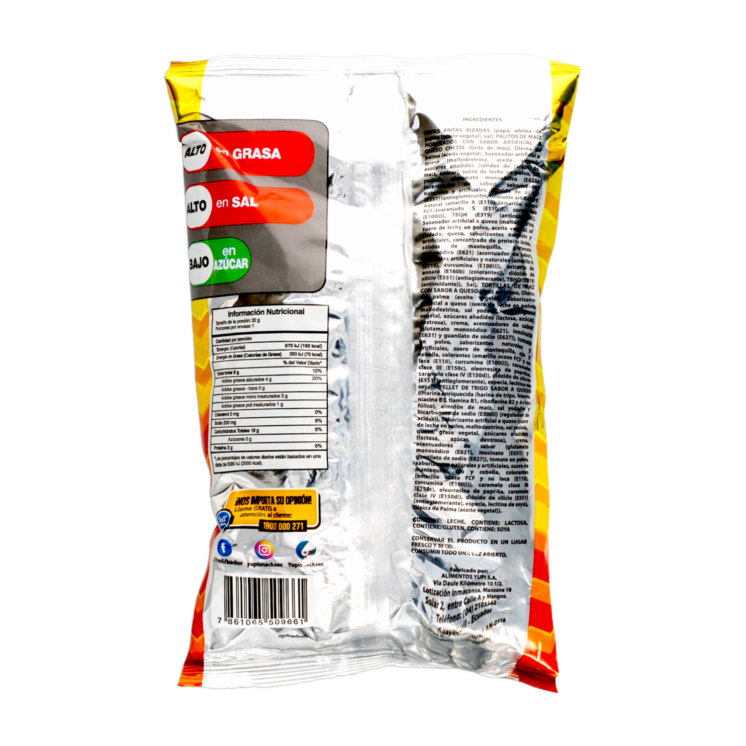 Bocaditos De Maíz Sabor A Queso EL GOLPE 32 G