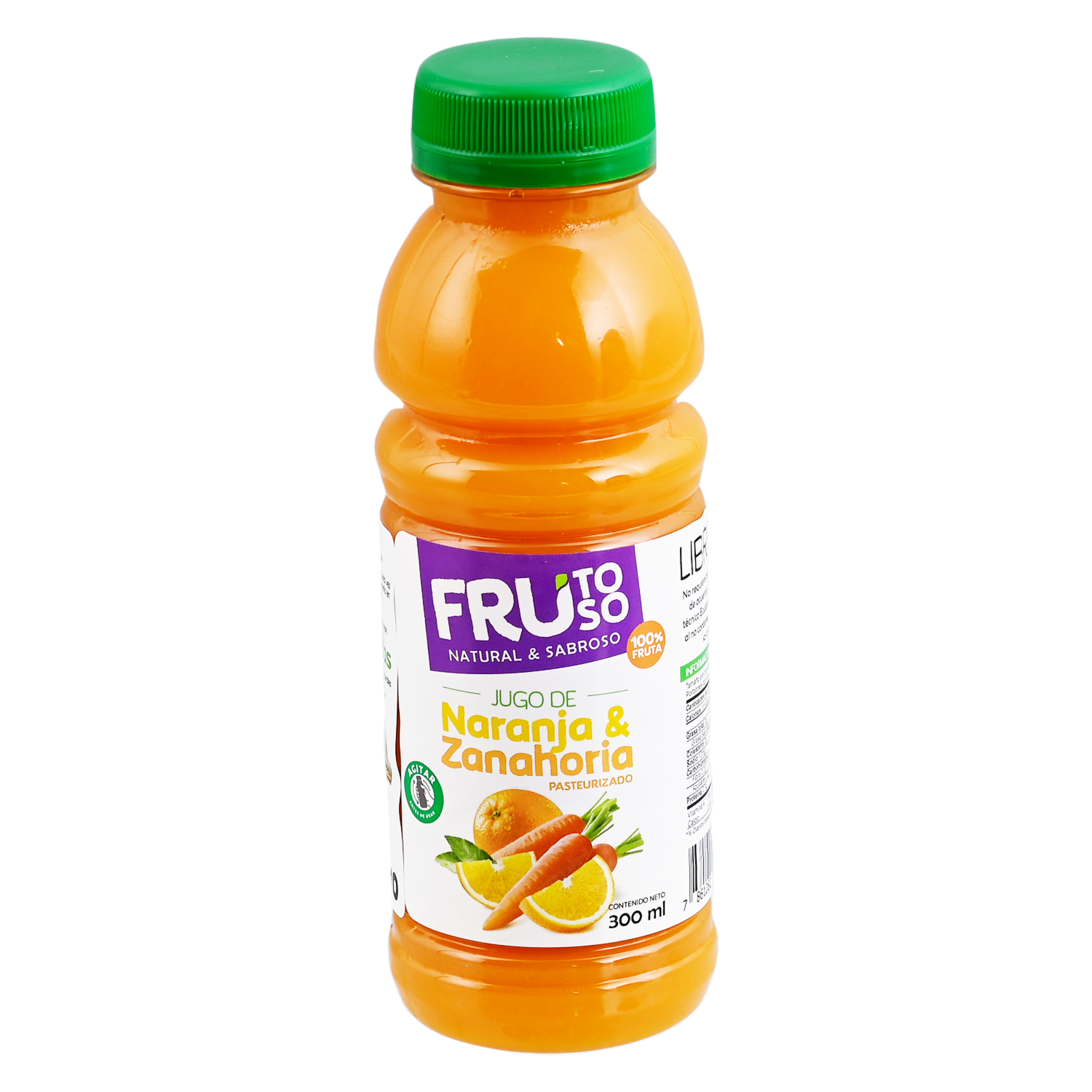 Jugo De Zanahoria Y Naranja FRUTOSO Botella