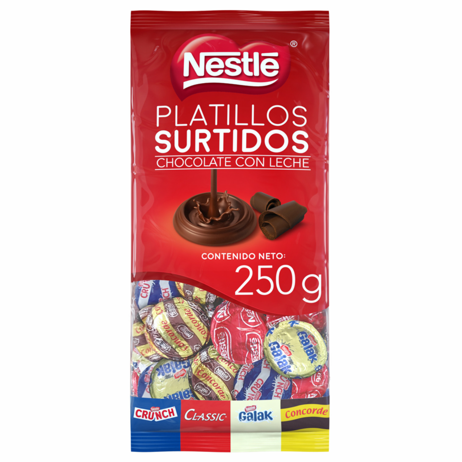 Chocolate Platillos Con Sabores Surtido NESTLÉ 250 G
