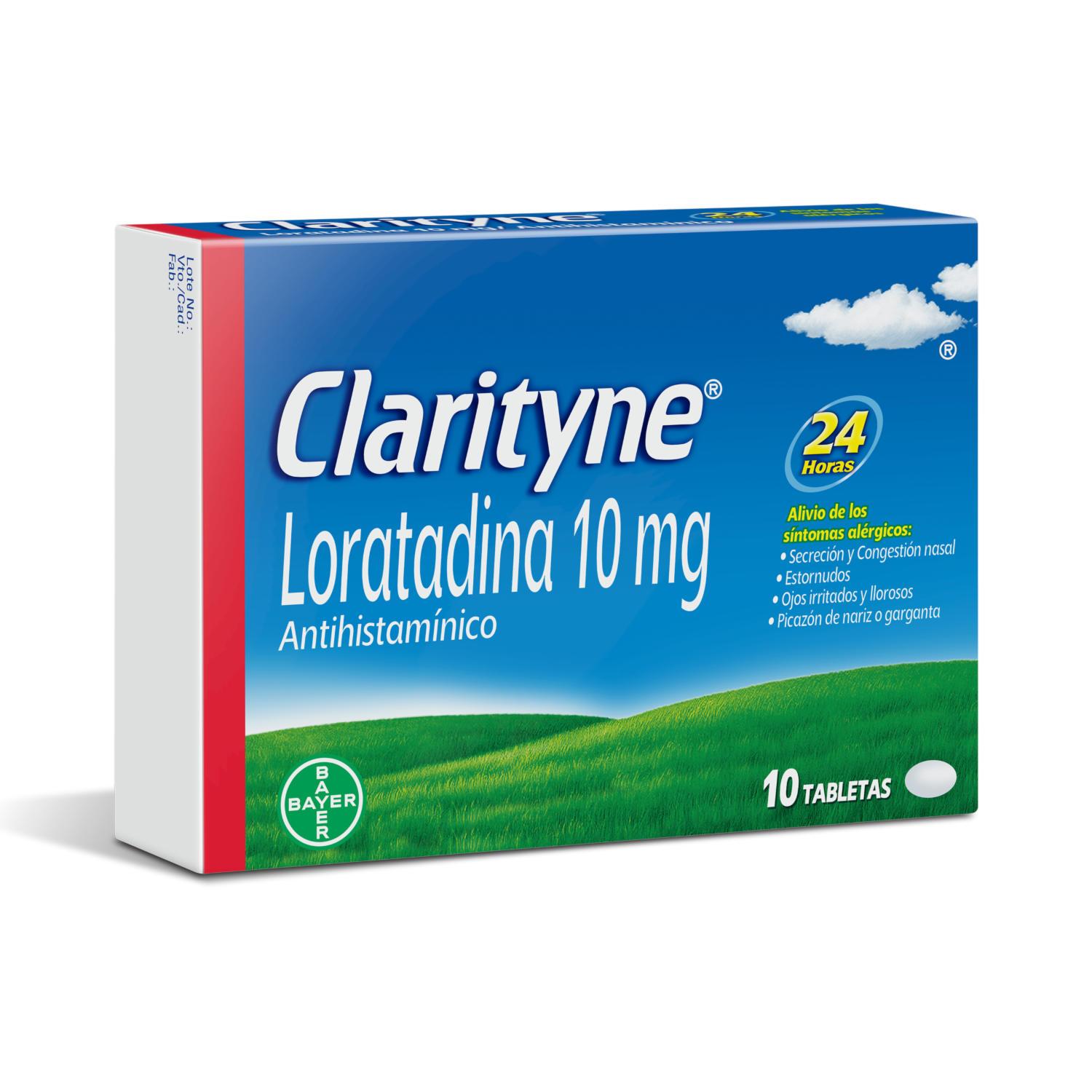 Loratadina En Tabletas CLARITYNE X 10 Uds
