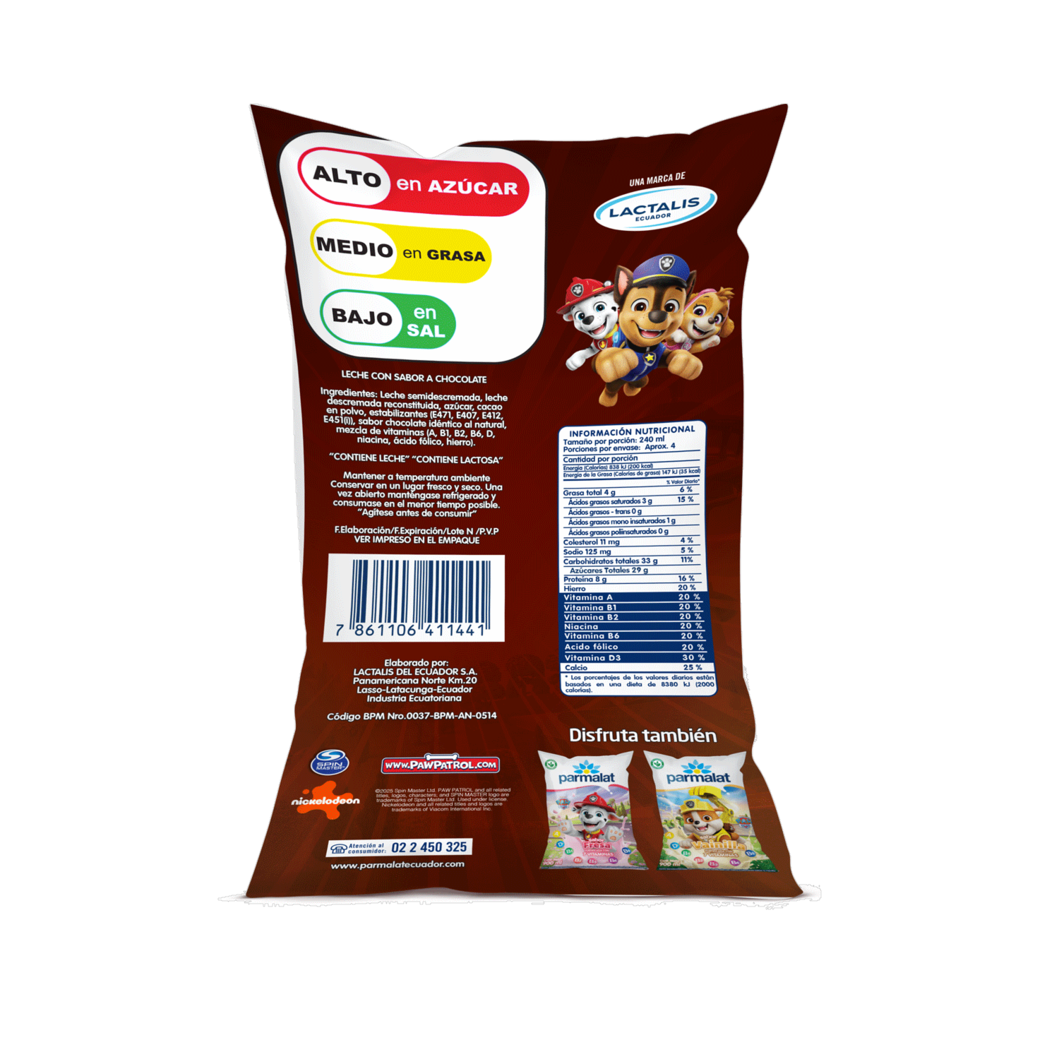 Leche Saborizada Chocolate Uht PARMALAT 900 ML
