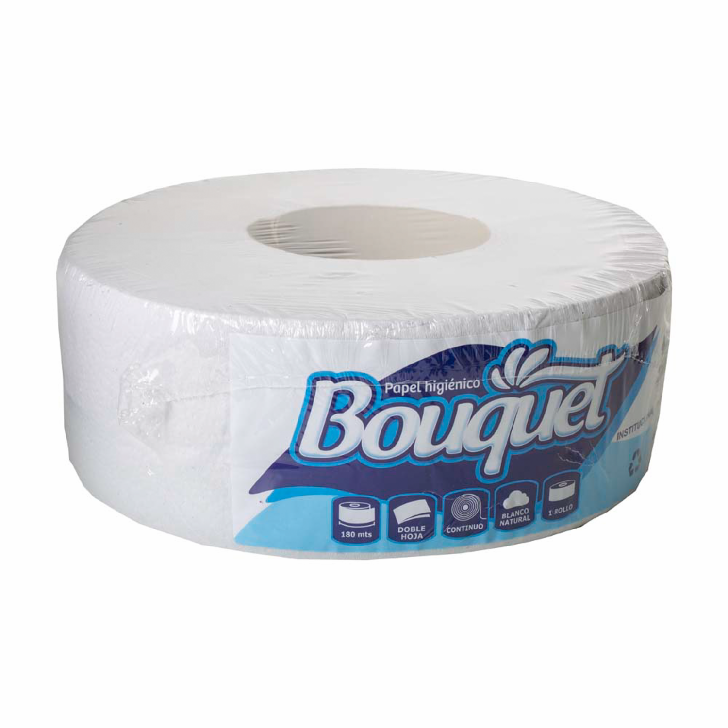 Papel Higiénico Bouquet Institucional. BOUQUET 180 Metros