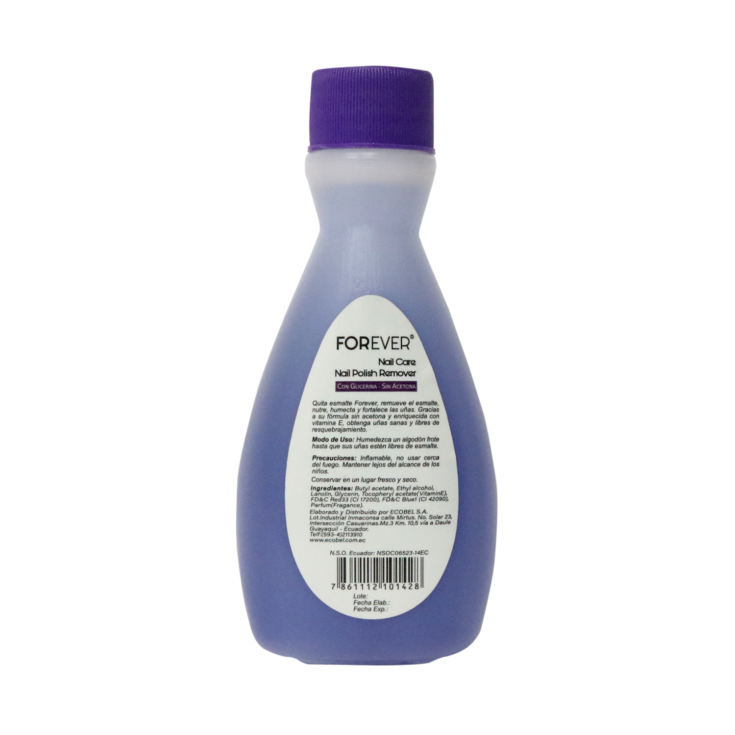 Quita Esmalte Glicerina FOREVER 60 Ml