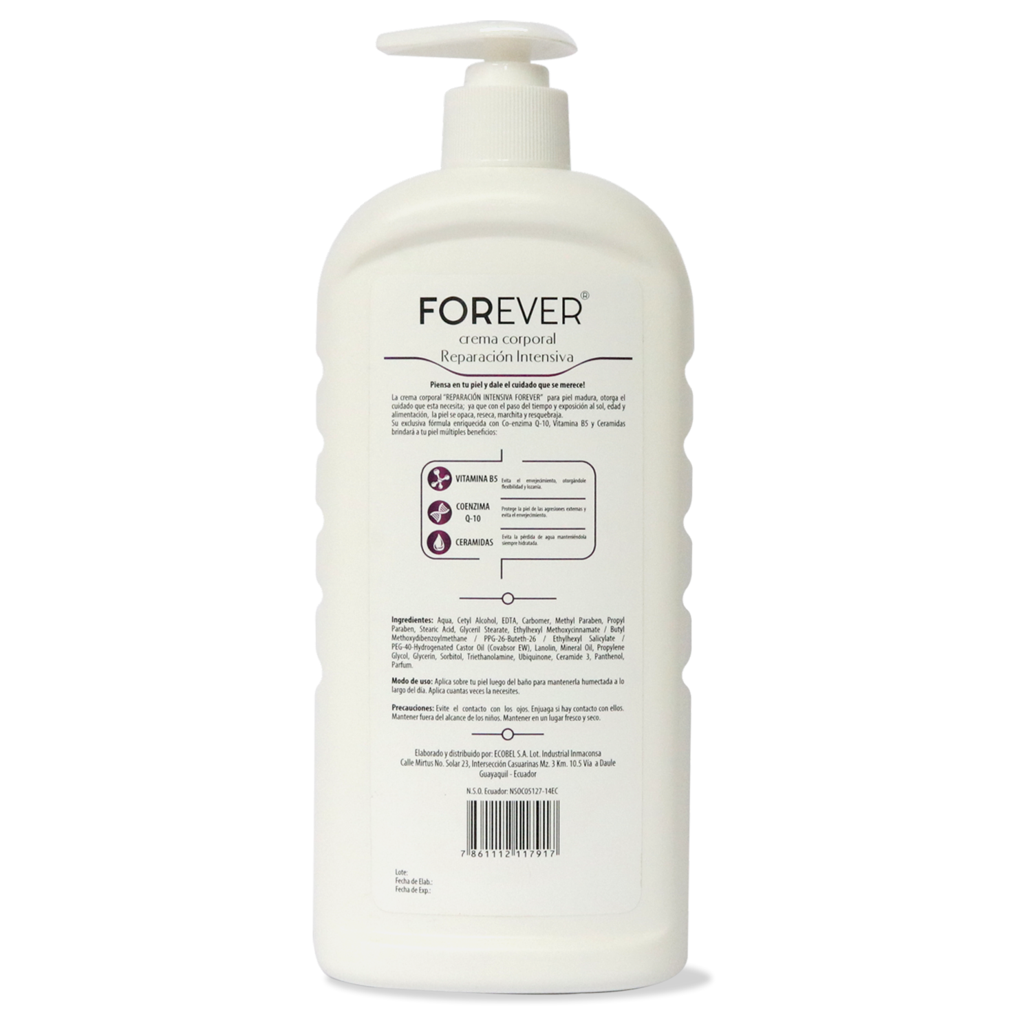 Crema Corporal Dermocosmética De Reparación FOREVER 500 Ml