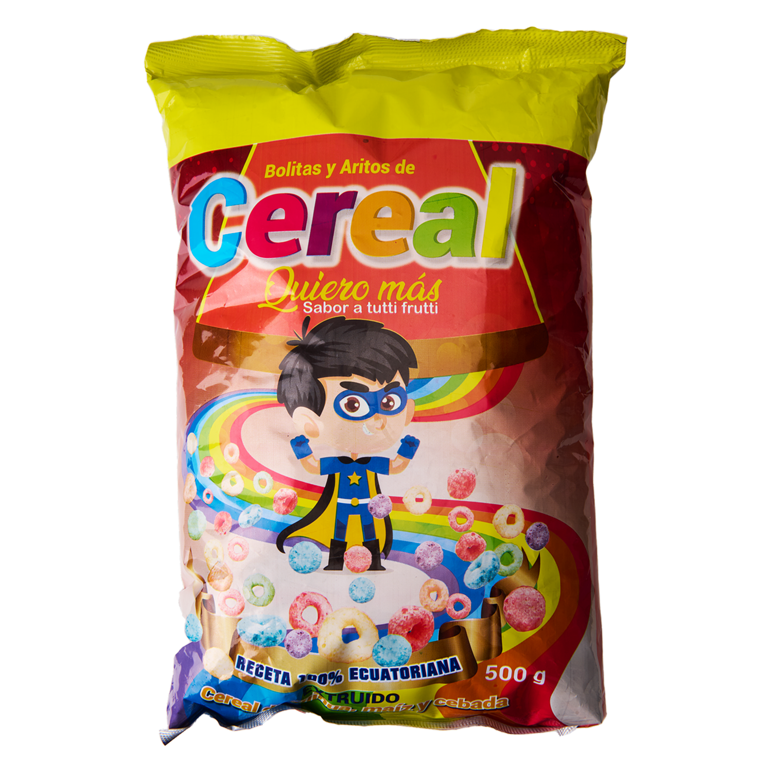 Cereal Sabor A Tutti Frutti QUIERO MAS 500 G