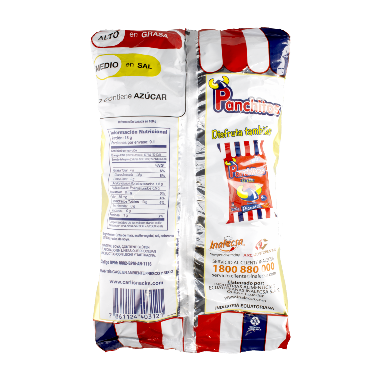 Bocaditos De Maíz Sabor Natural PANCHITOS 163 G