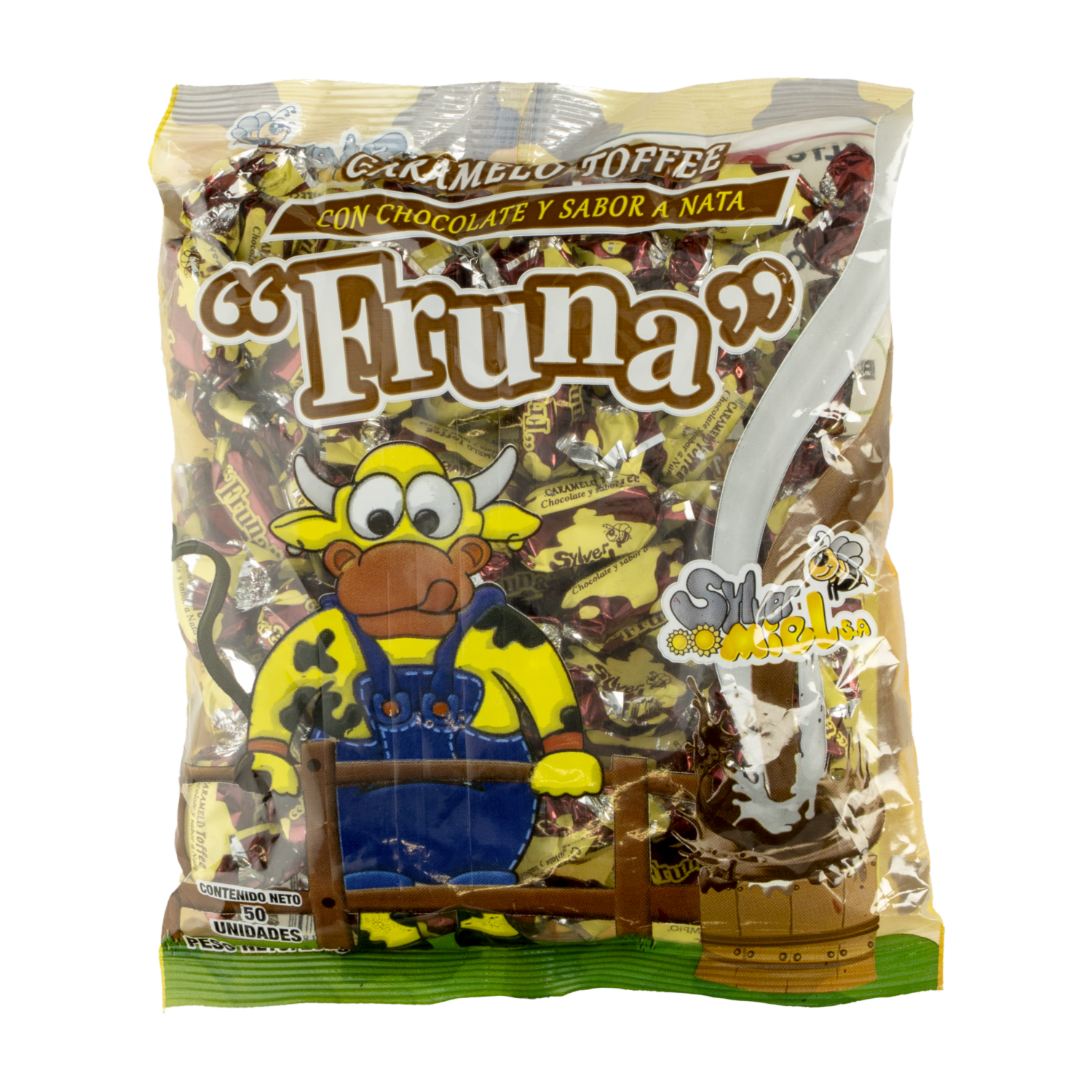 Caramelo Toffe Choco-Nata FRUNA 250 G